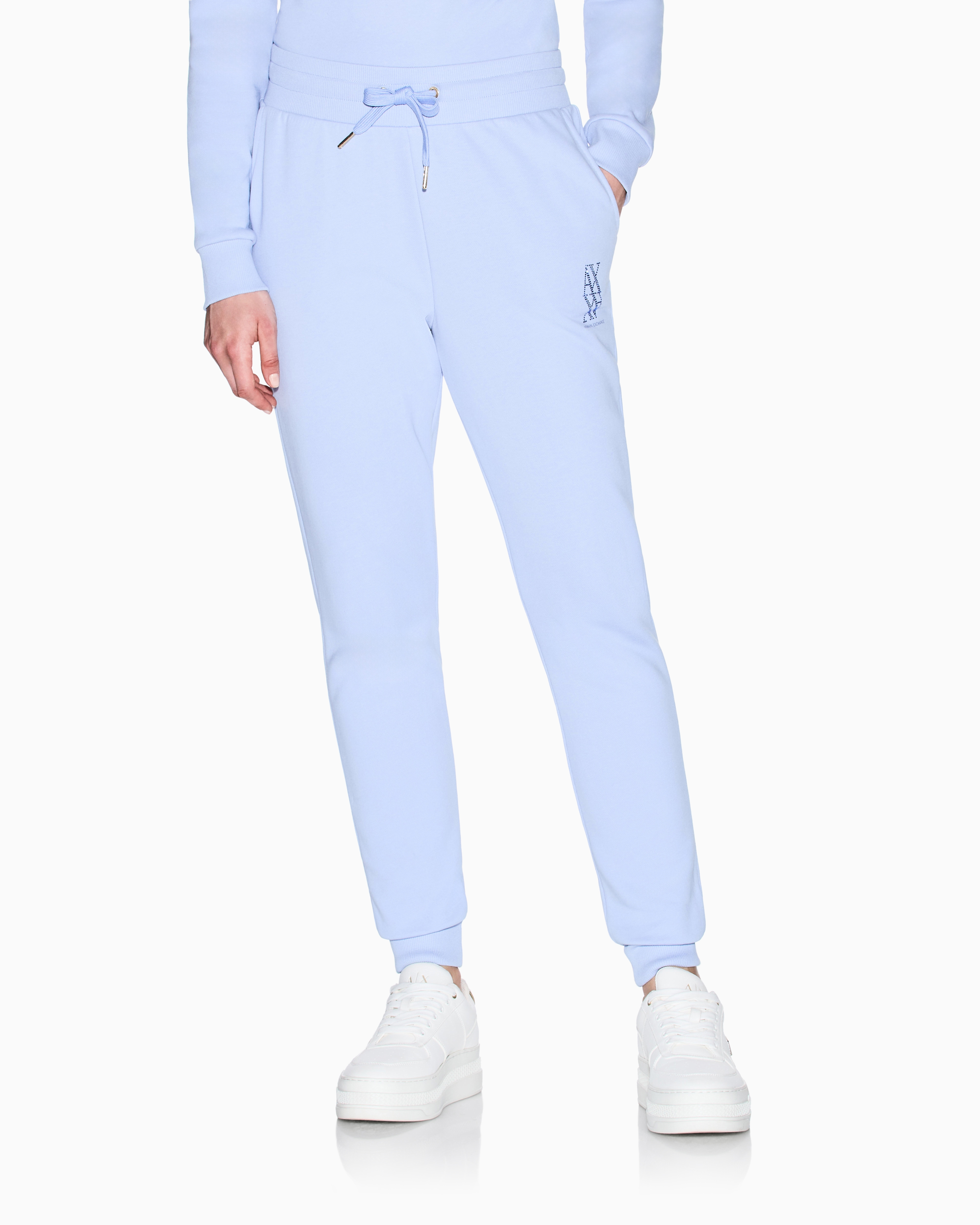 Armani Exchange - Sweatpants, Woman, Light Blue, Size: S