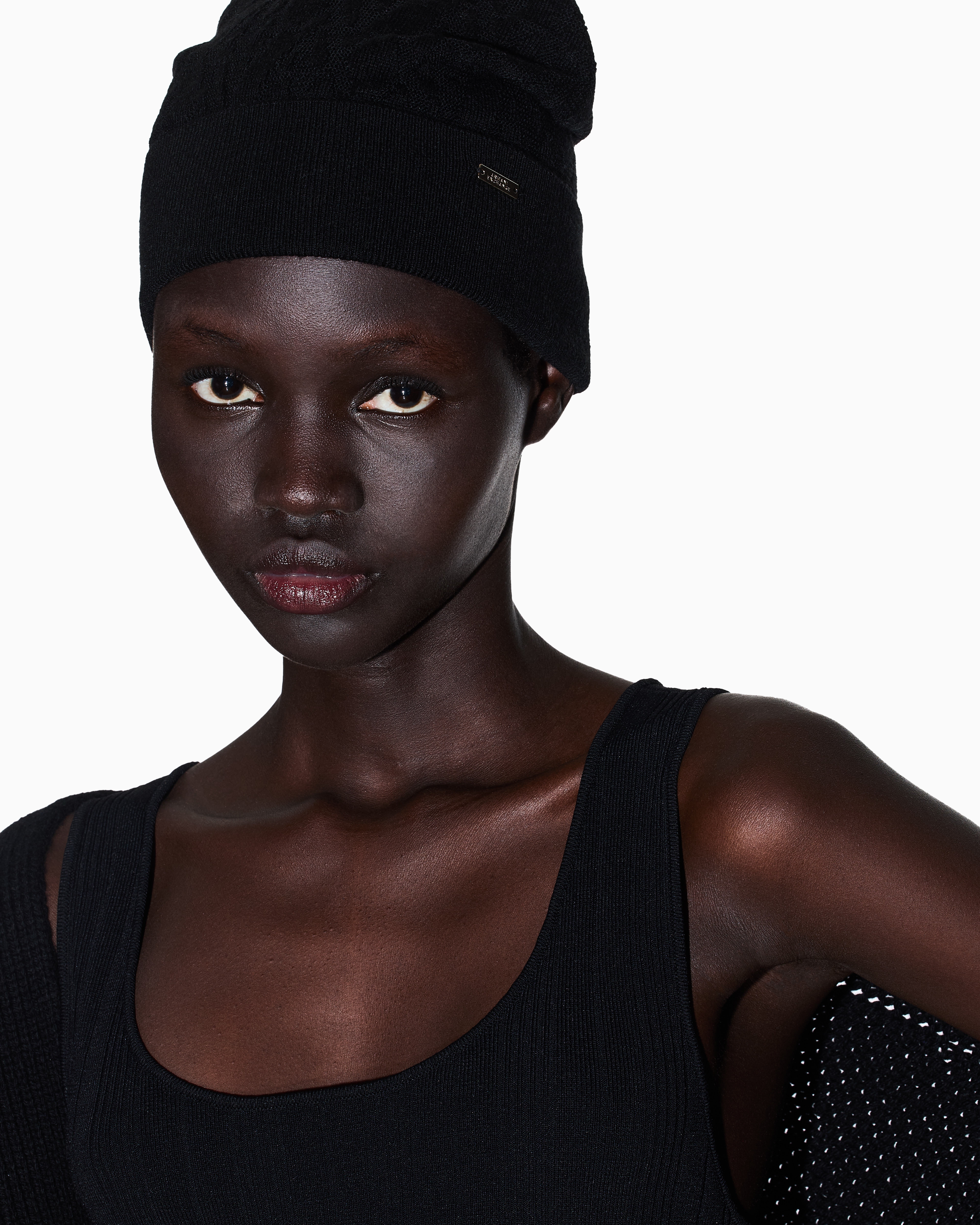 Armani Exchange - Beanies, Woman, Black, Size: TU