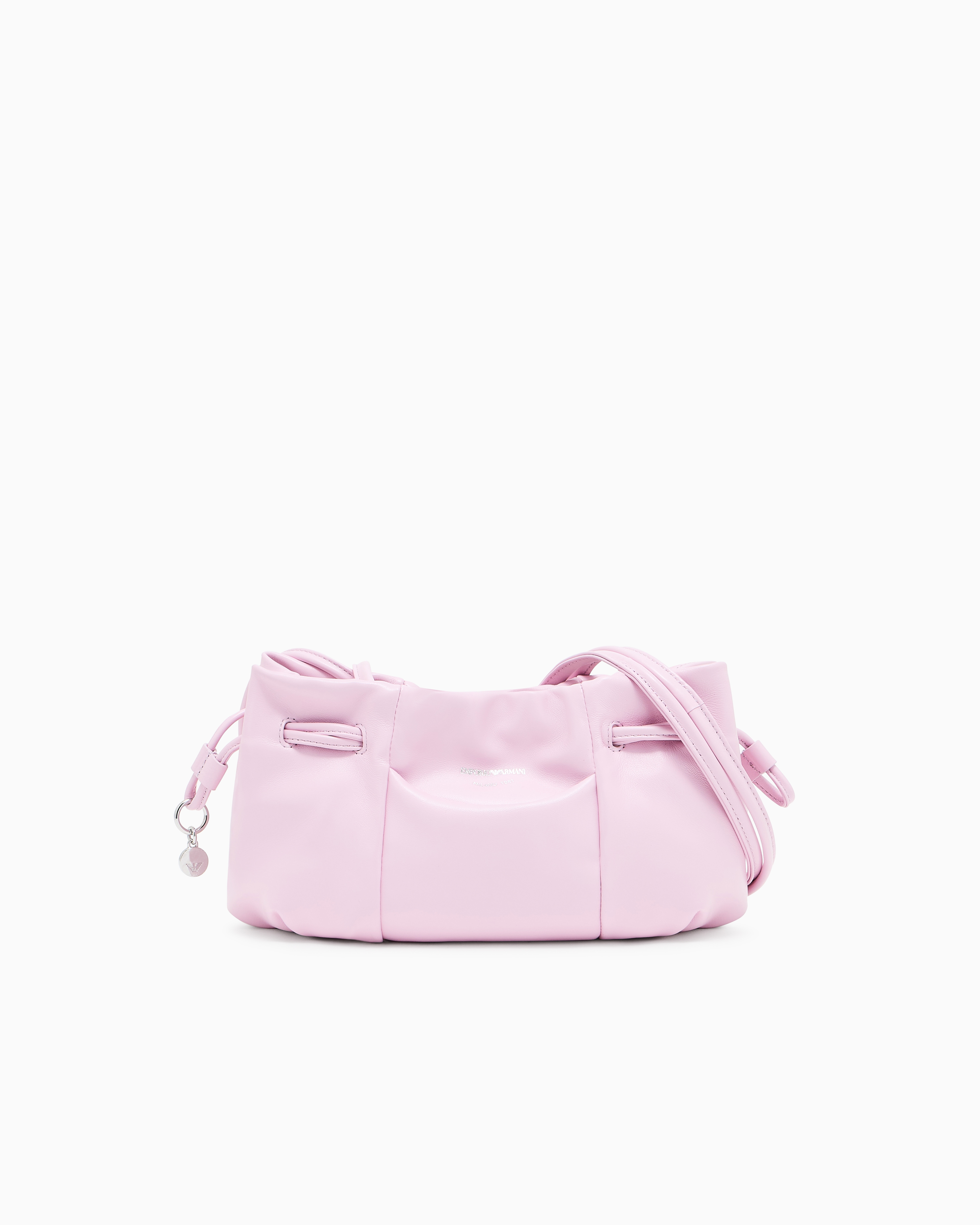 Emporio Armani Small Shoulder Bag With Nappa-leather Drawstring