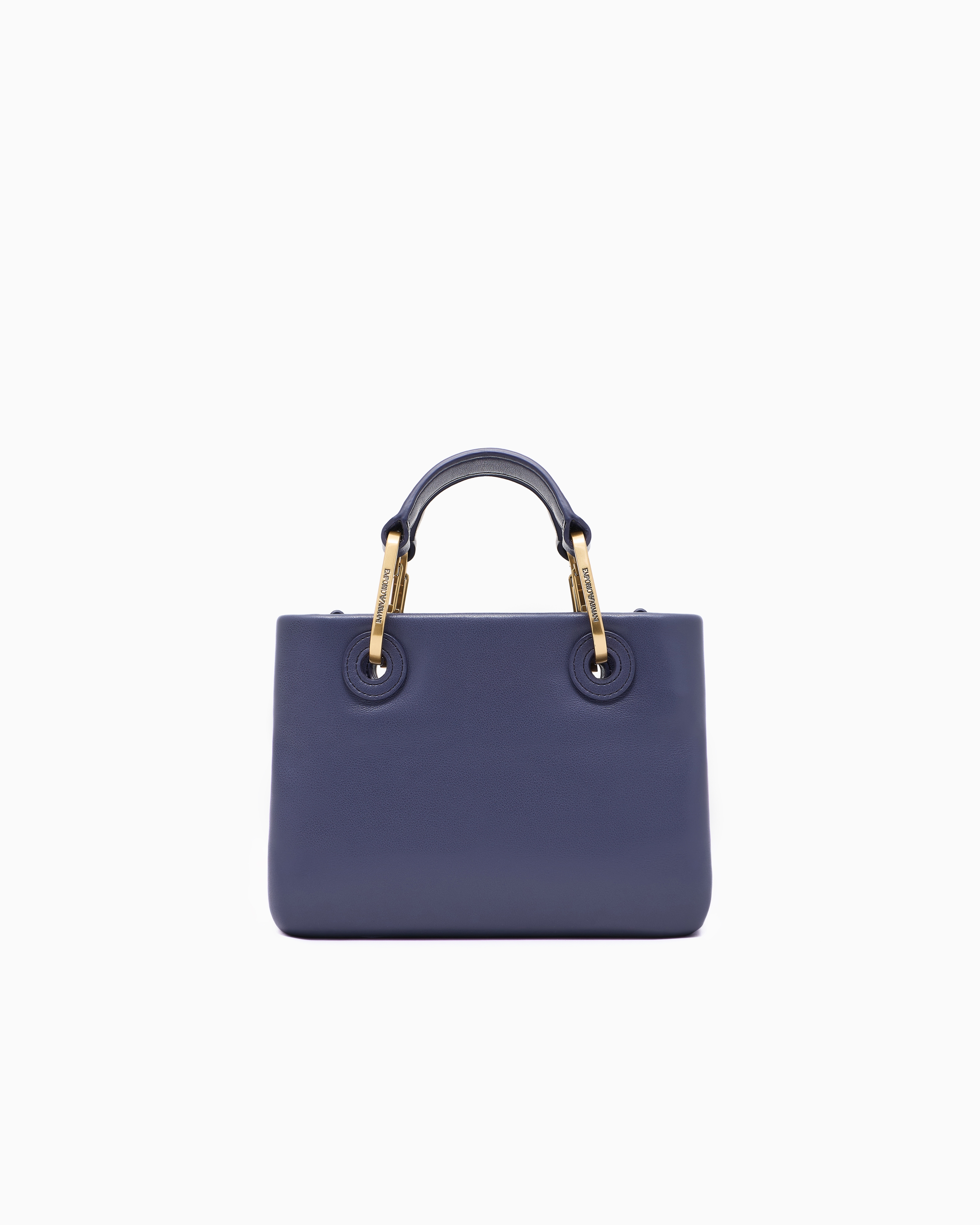【Emporio Armani】MyEA 2Way ロゴ 編み込みレザーハンドバッグ MyEA ショッパー レザー 編み込みロゴ | Emporio Armani