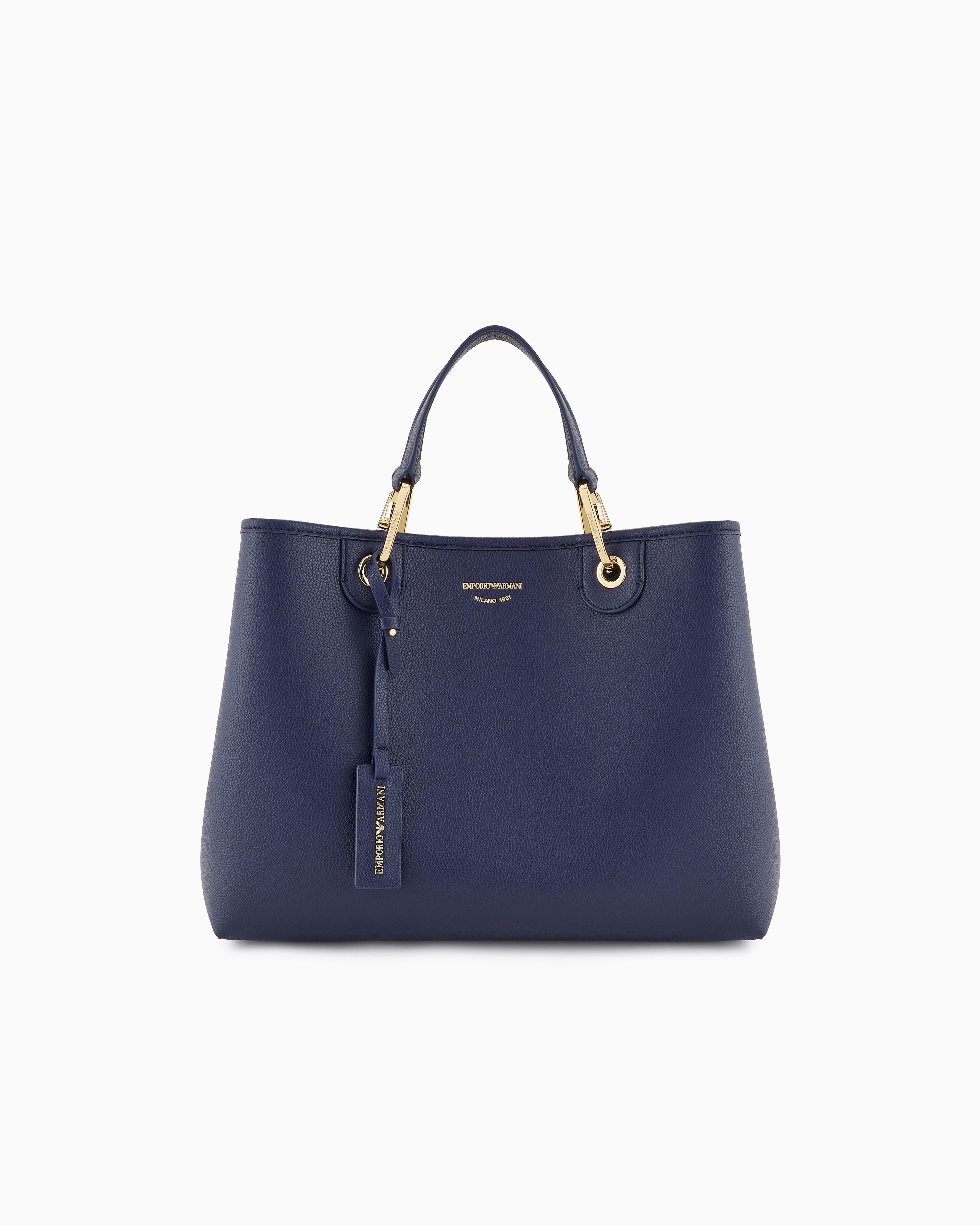 Medium MyEA shopper bag with deer print | Emporio Armani