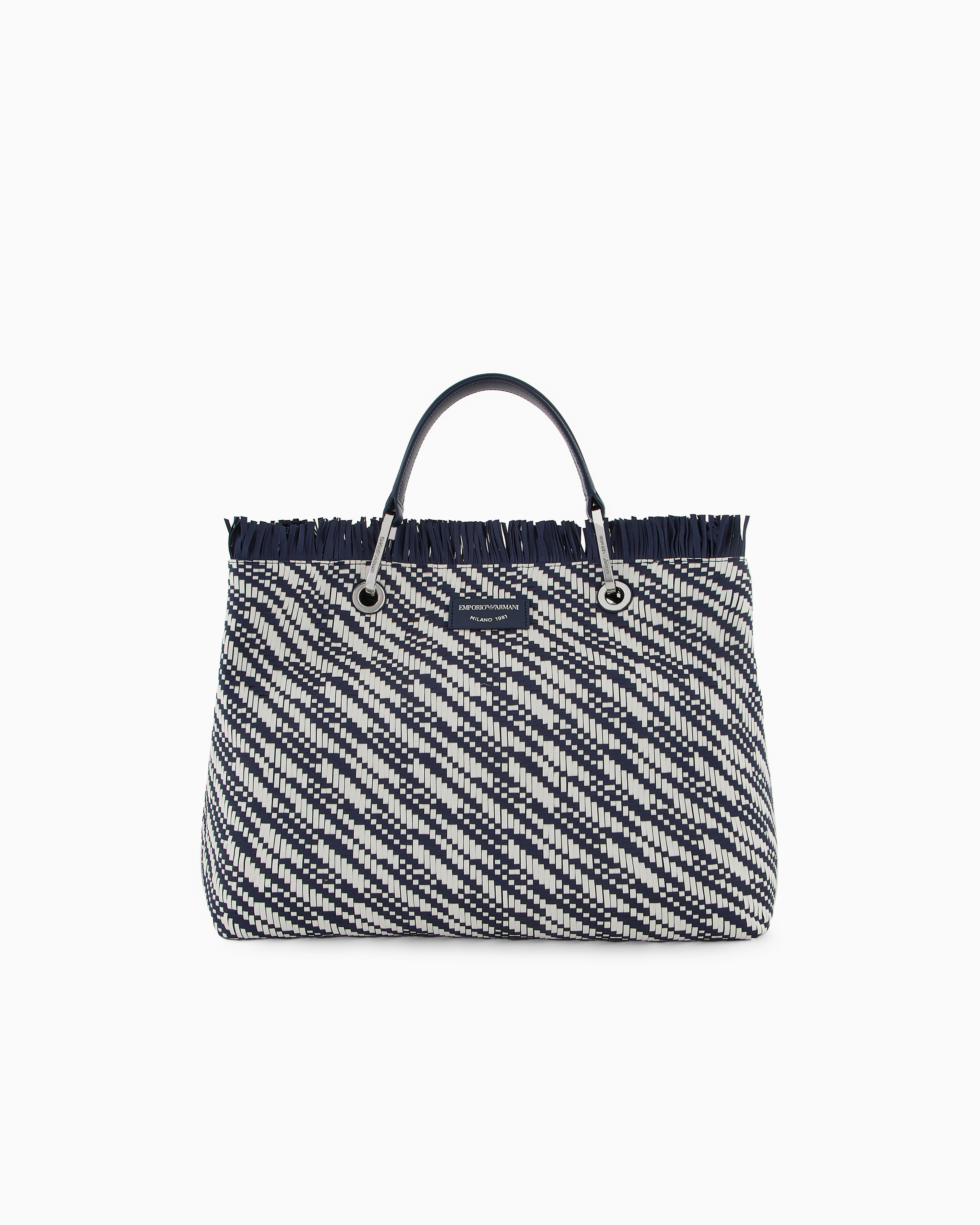 EMPORIO ARMANI☆MyEA ミディアム バスケットウィーブ バッグ♪ EMPORIO ARMANI☆MyEA ミディアム バスケットウィーブ バッグ