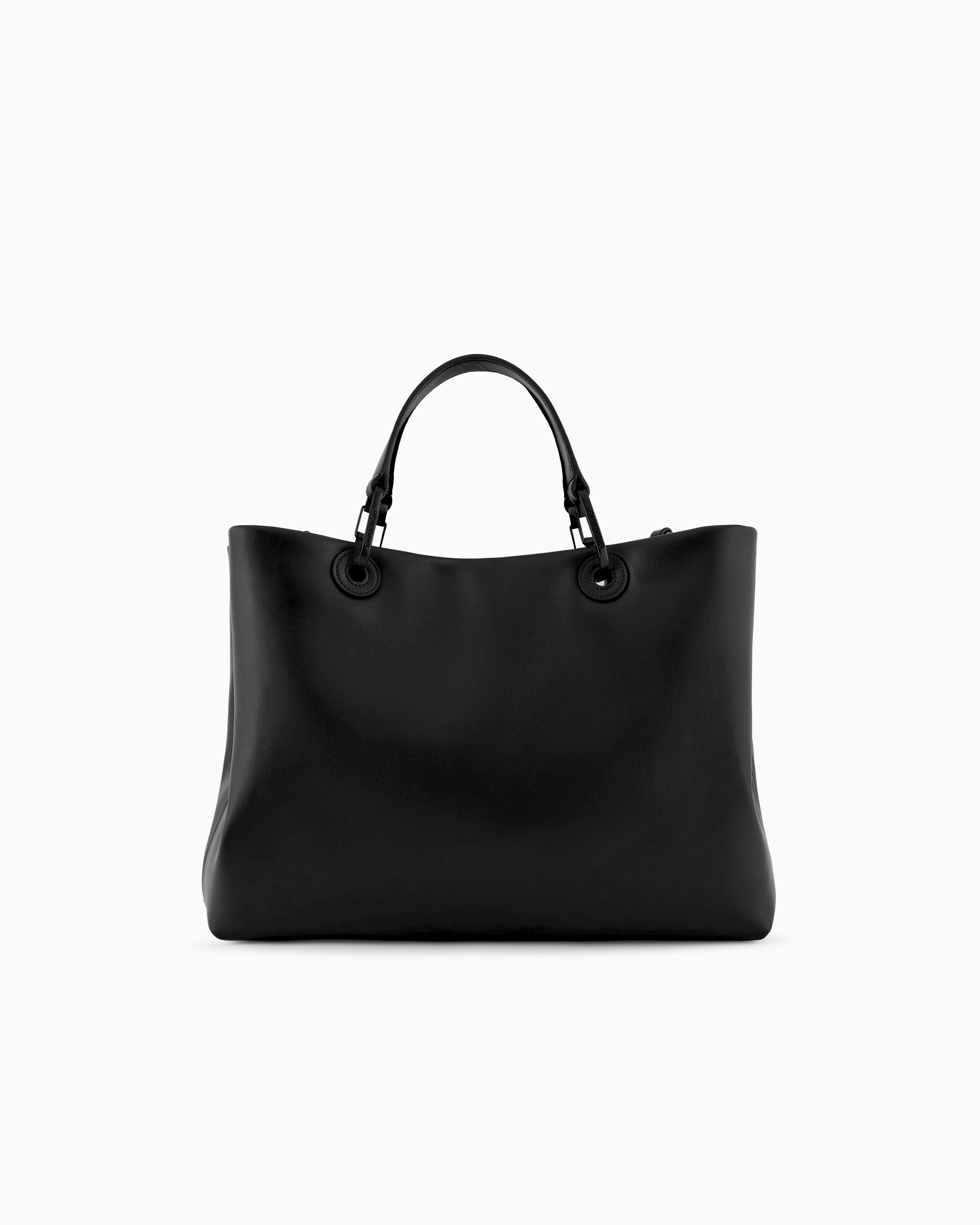 美品 アルマーニ ブラックレザー バッグ レア