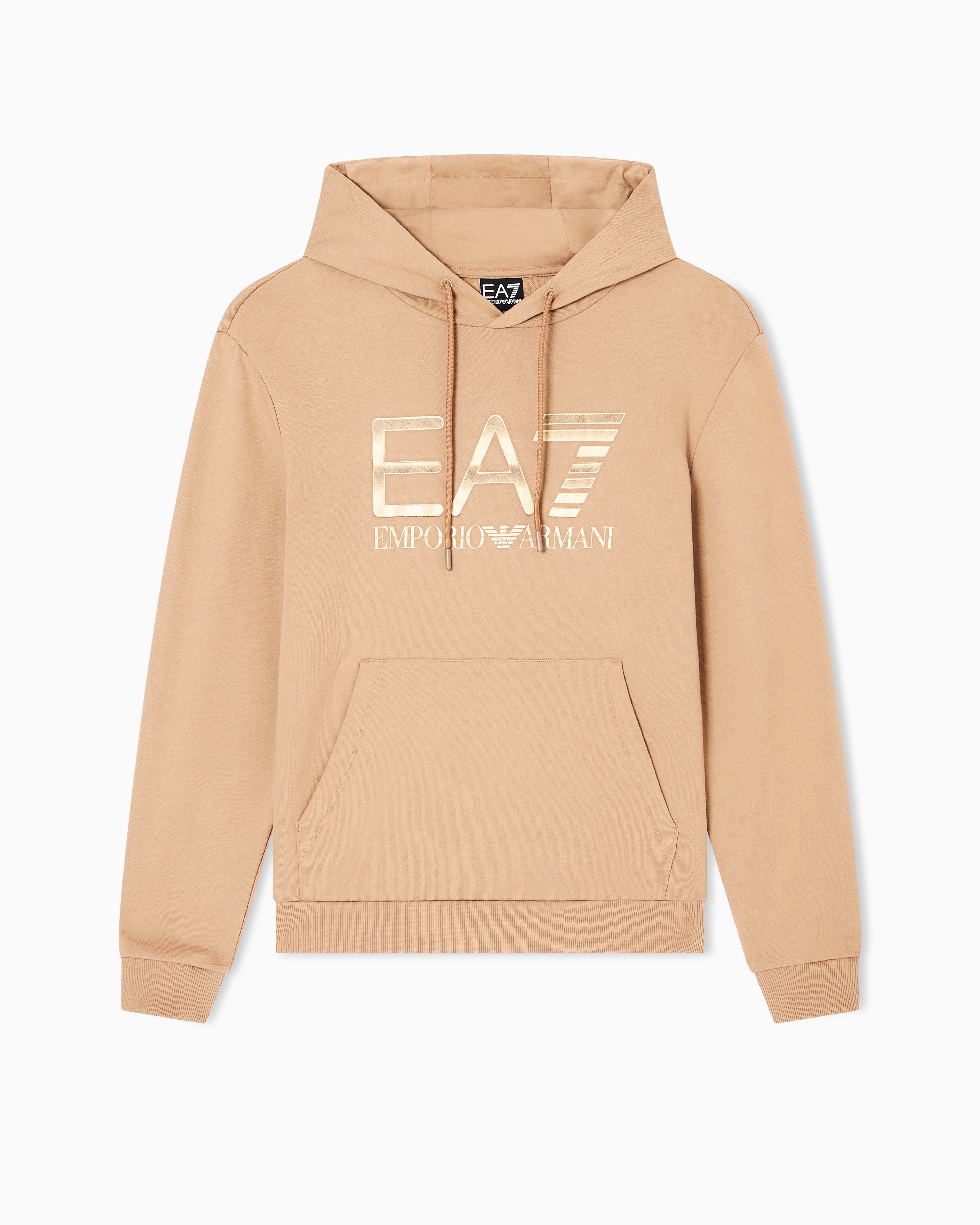 Logo Series stretch-cotton hooded sweatshirt with oversized