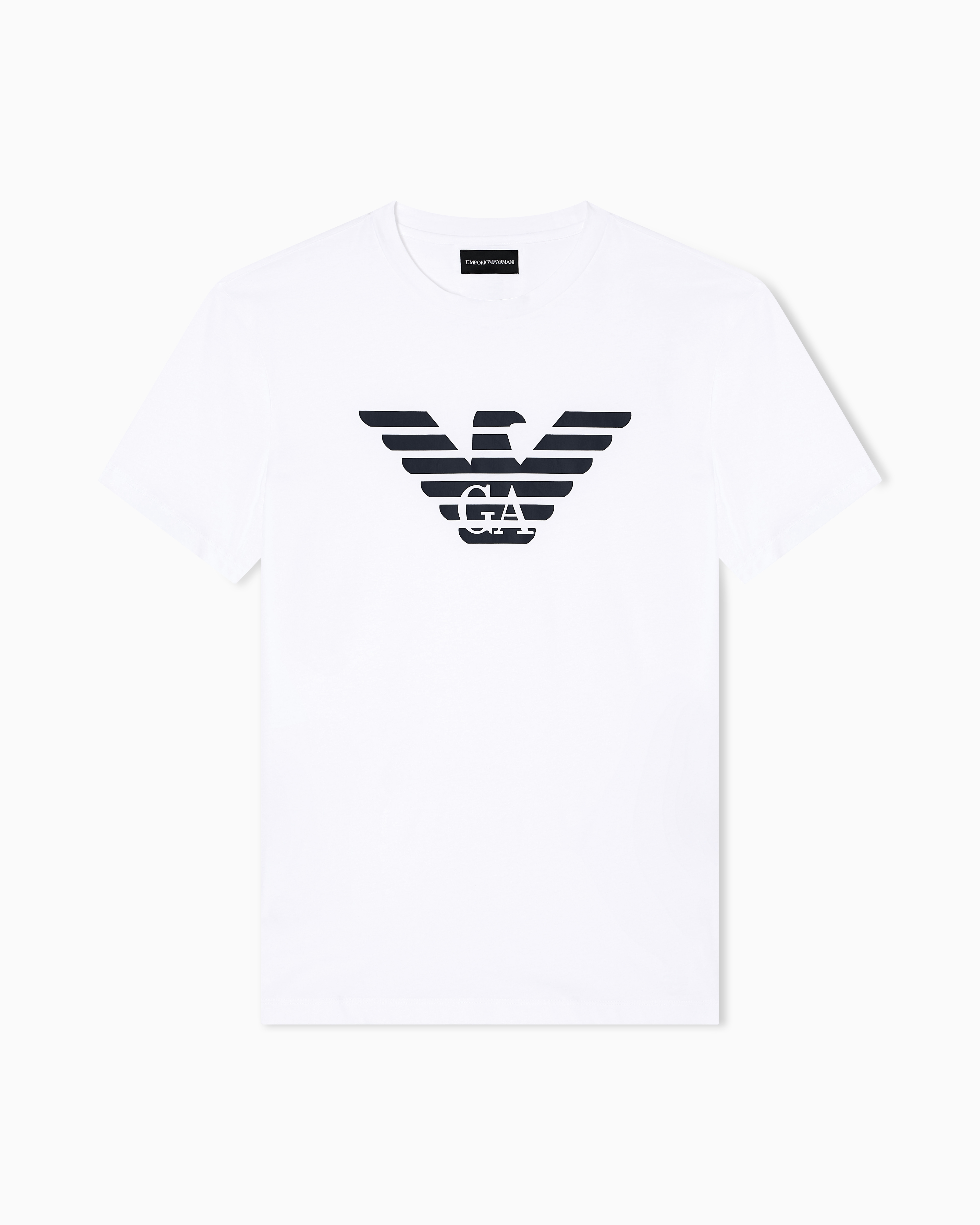 Tシャツ・カットソー EMPORIO ARMANI SS25 T-SHIRT (8N1TN5 1JPZZ 0022) Pima-jersey T-shirt with logo print | Emporio Armani