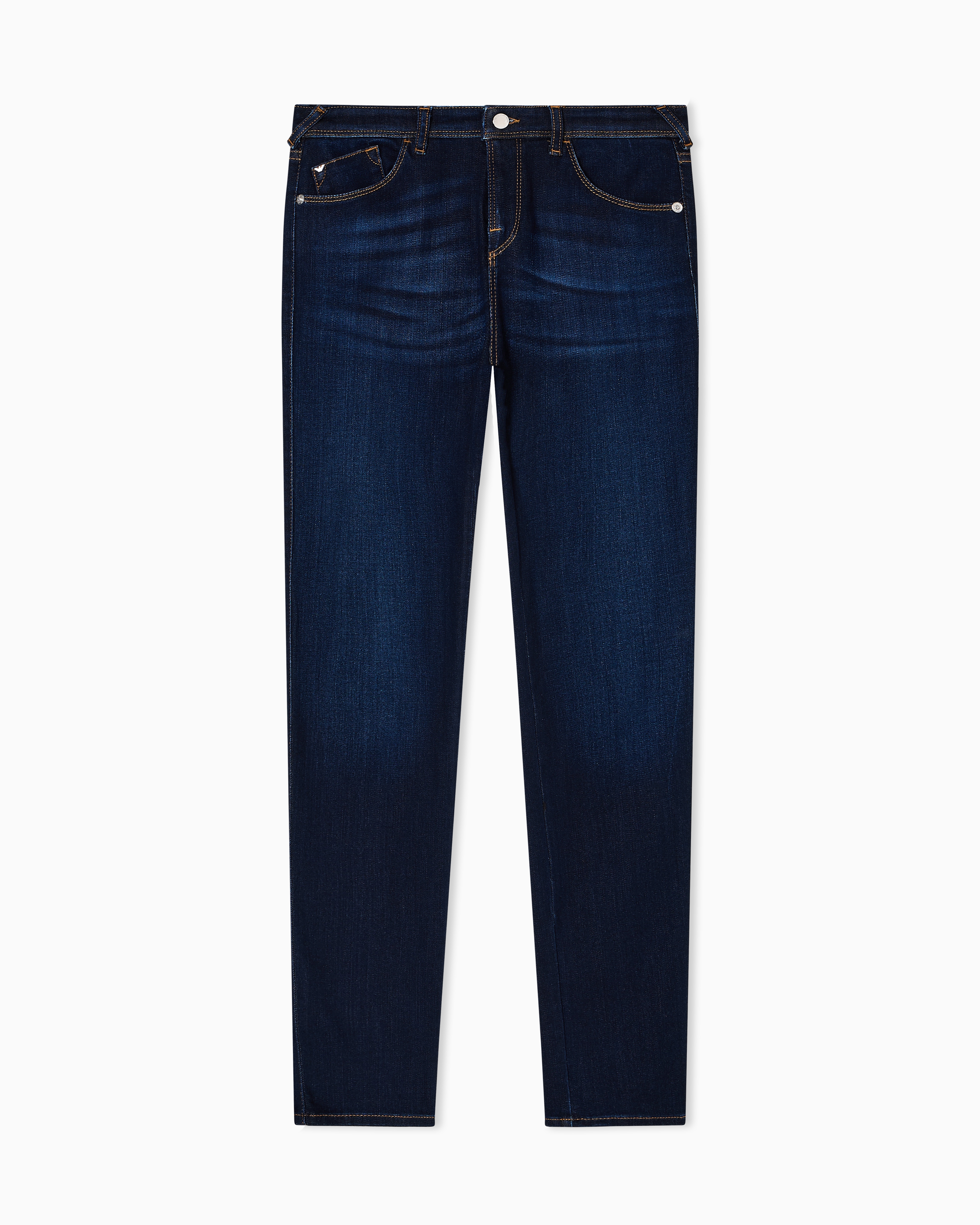 Emporio Armani - J28 Skinny jeans viscose-blend stretch denim, Woman, Blue, Size: