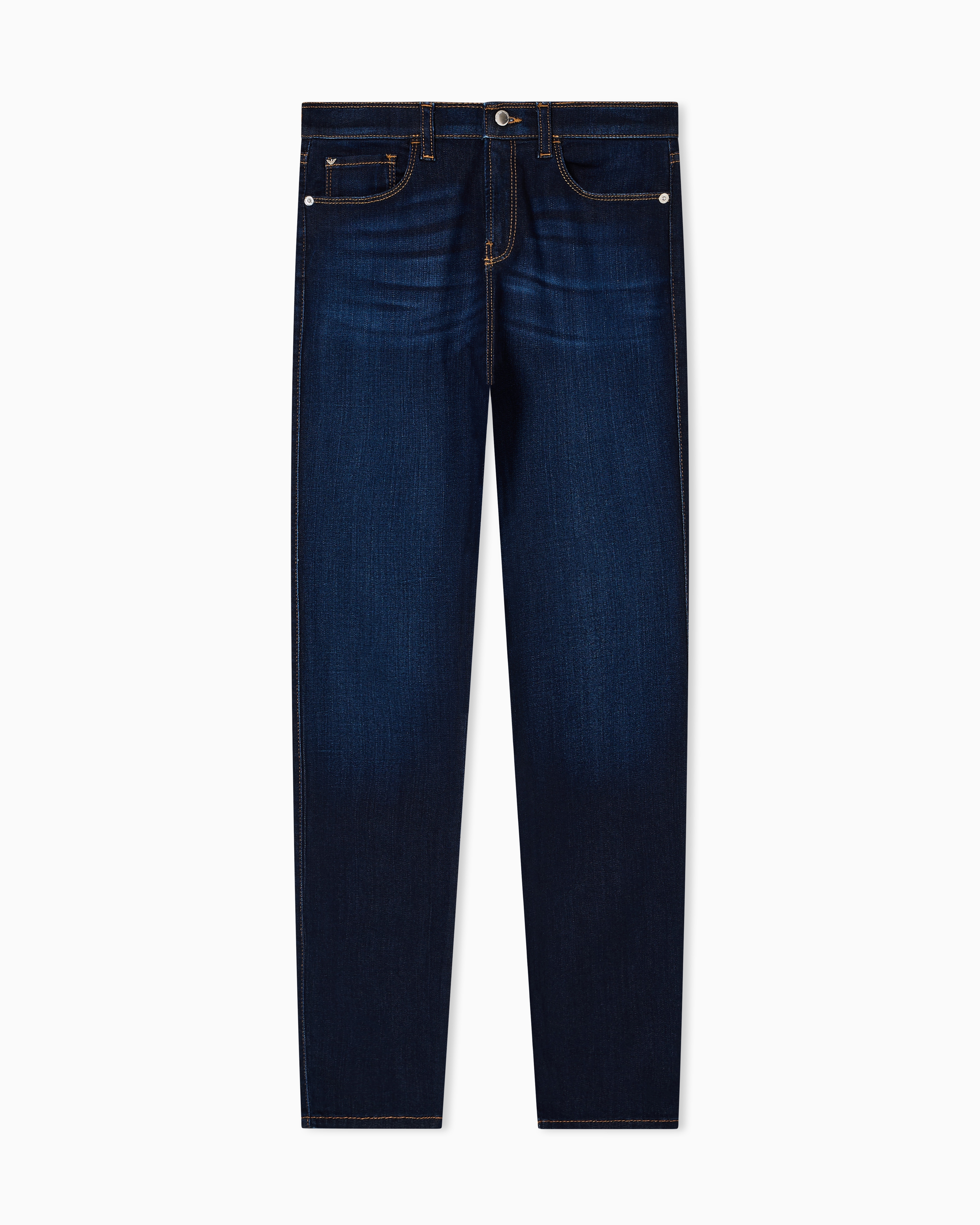 Emporio Armani - J20 high-waisted super-skinny leg jeans viscose denim, Woman, Blue, Size: