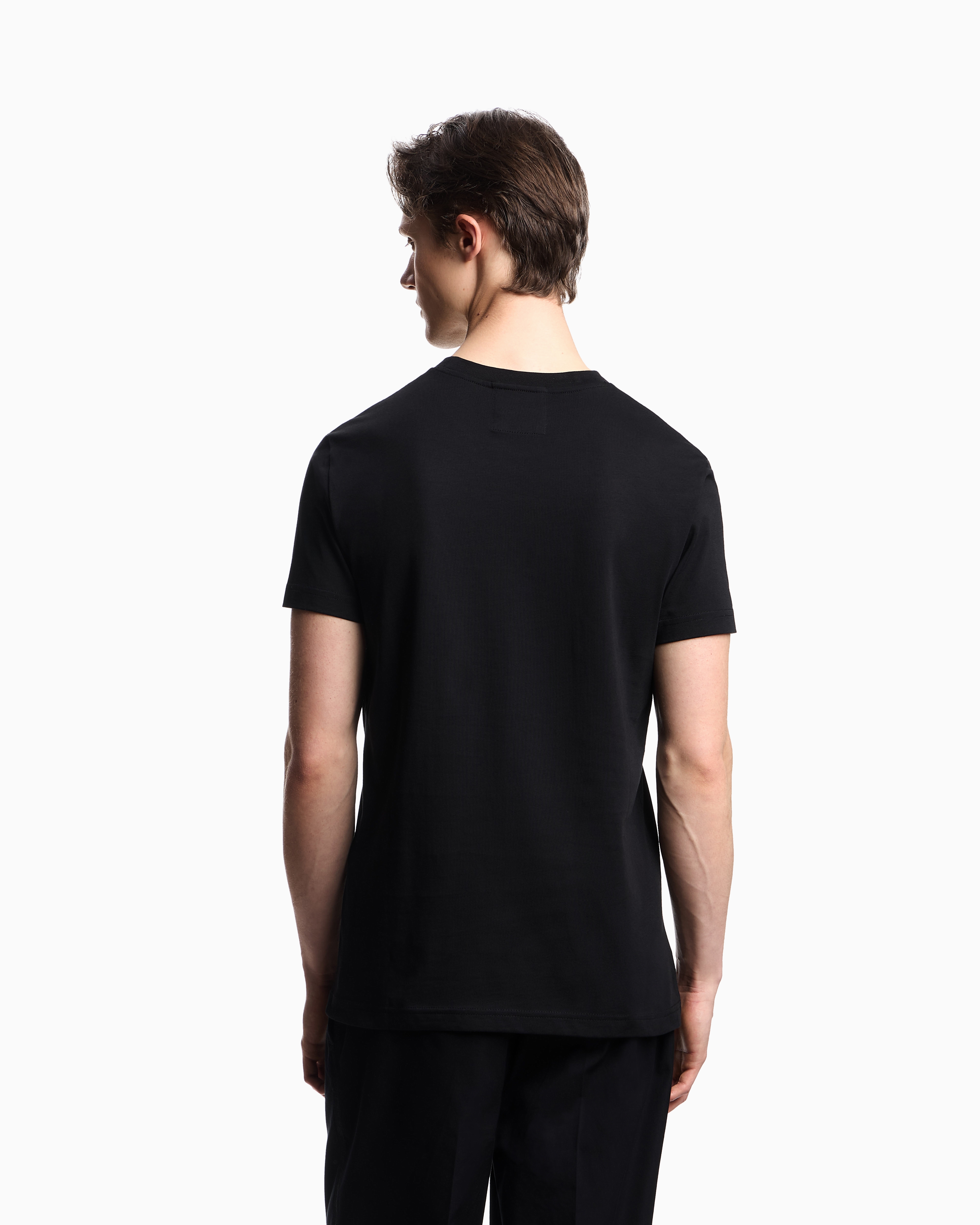 【美品】ARMANI シームレスショルダー半袖 T ロゴ無し ボーダー M resize_image.php?image=