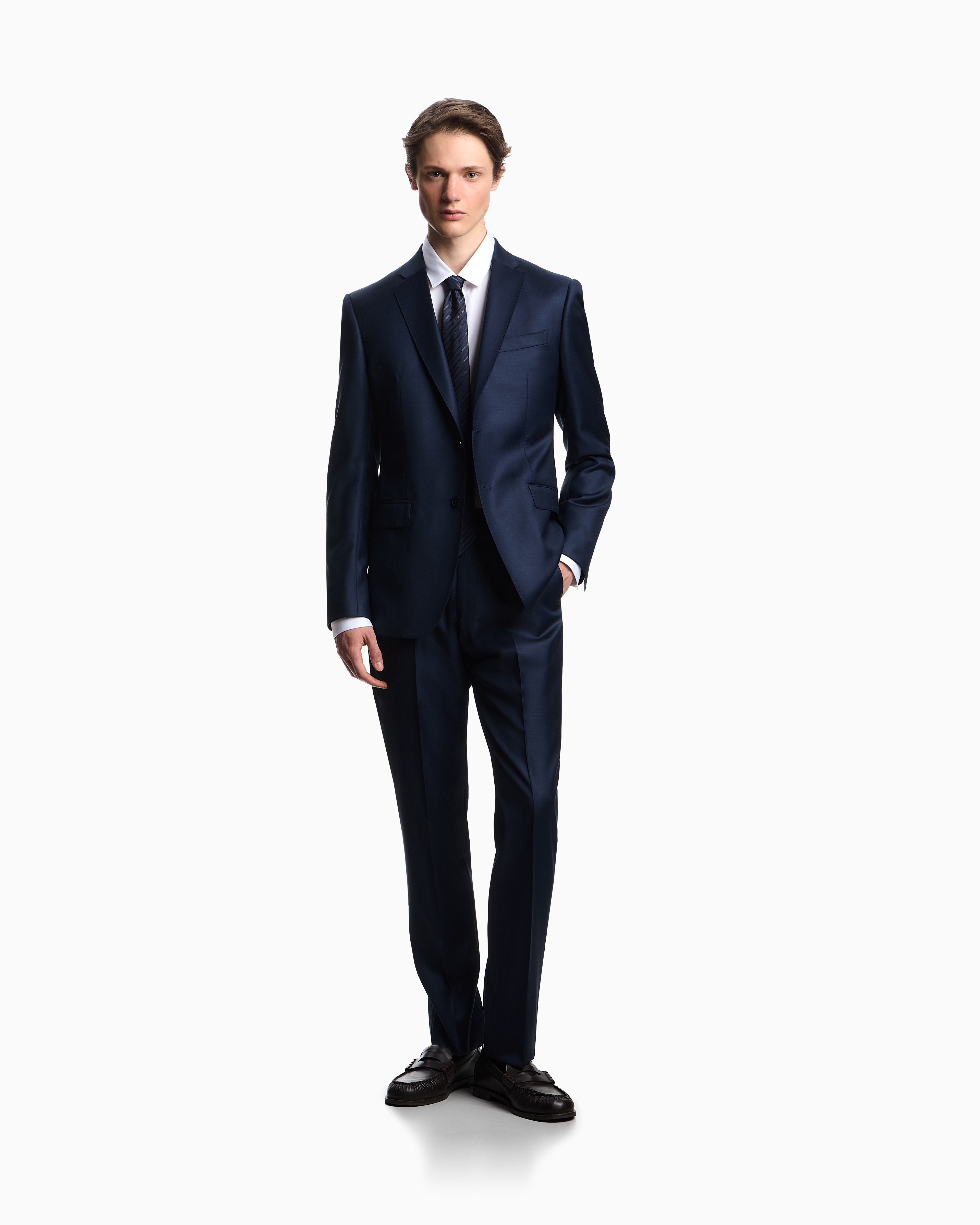 EMPORIO ARMANI シルバー トレンチコート EMPORIO ARMANI(エンポリオアルマーニ) トレンチコート(メンズ