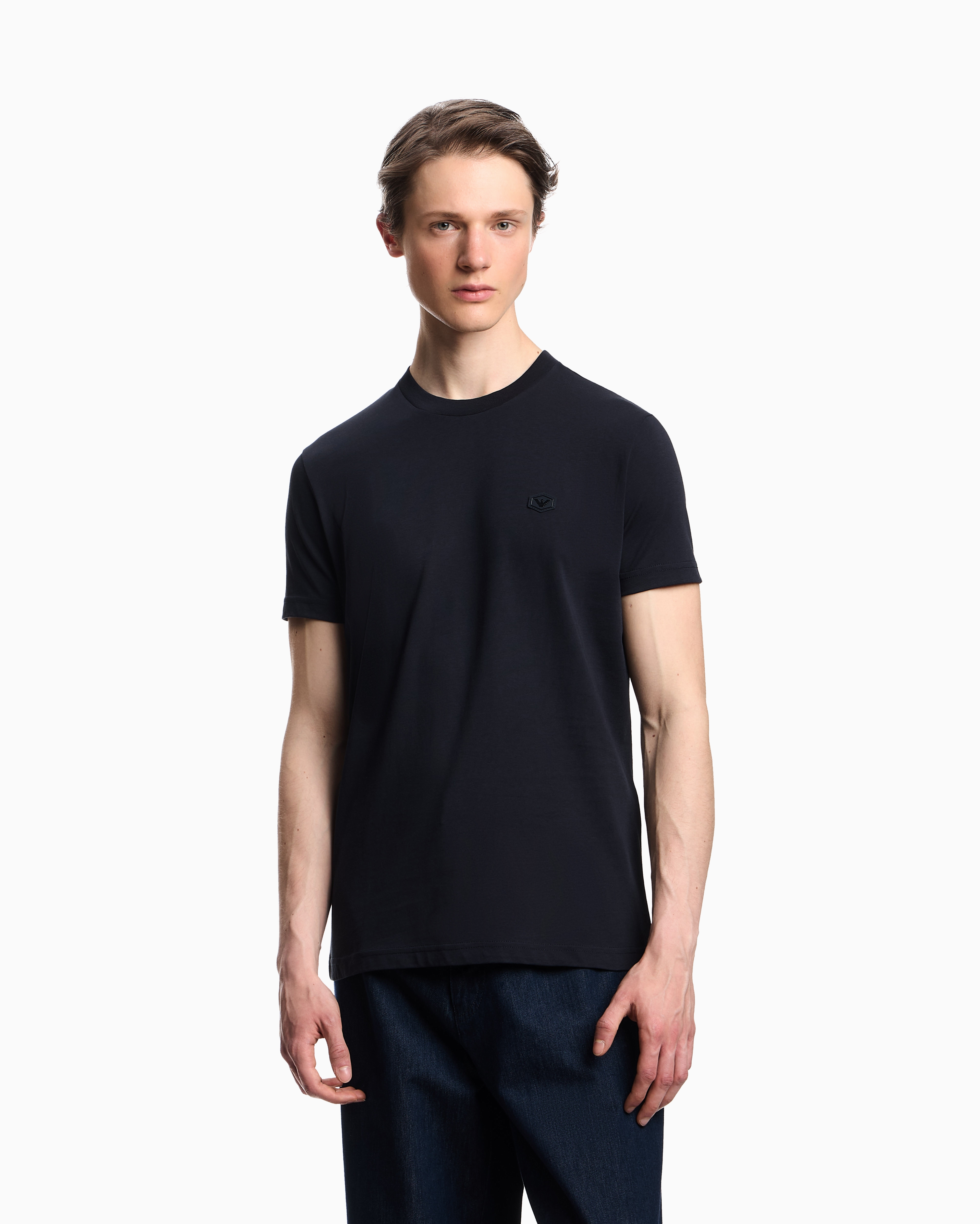 Tシャツ・カットソー EMPORIO ARMANI Men T-shirt Navy 8N1TD81JUVZ 0920 EMPORIO ARMANI: cotton T-shirt - Navy | Emporio Armani t