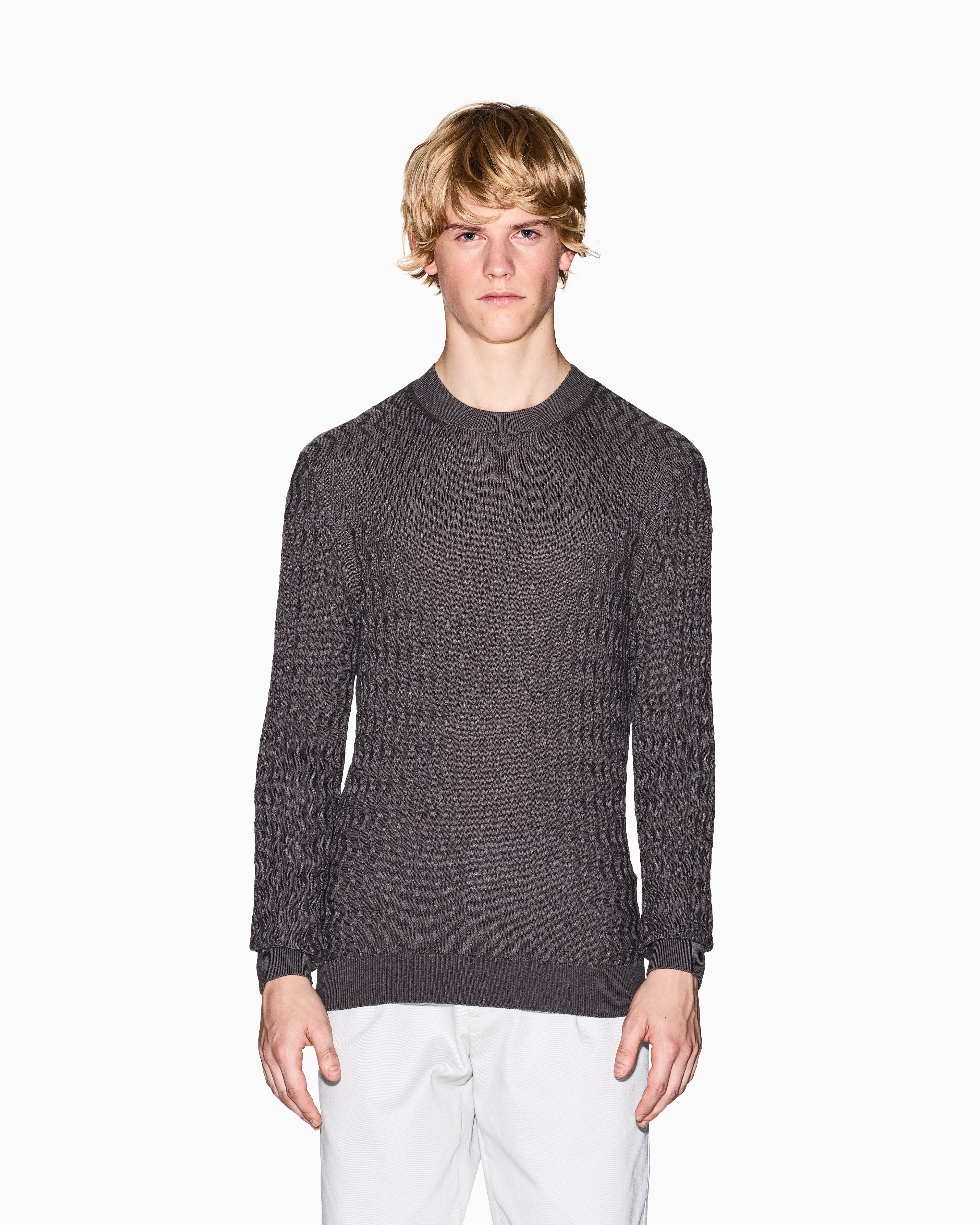 Armani Exchange - Jumpers, Man, Grey, Size: M