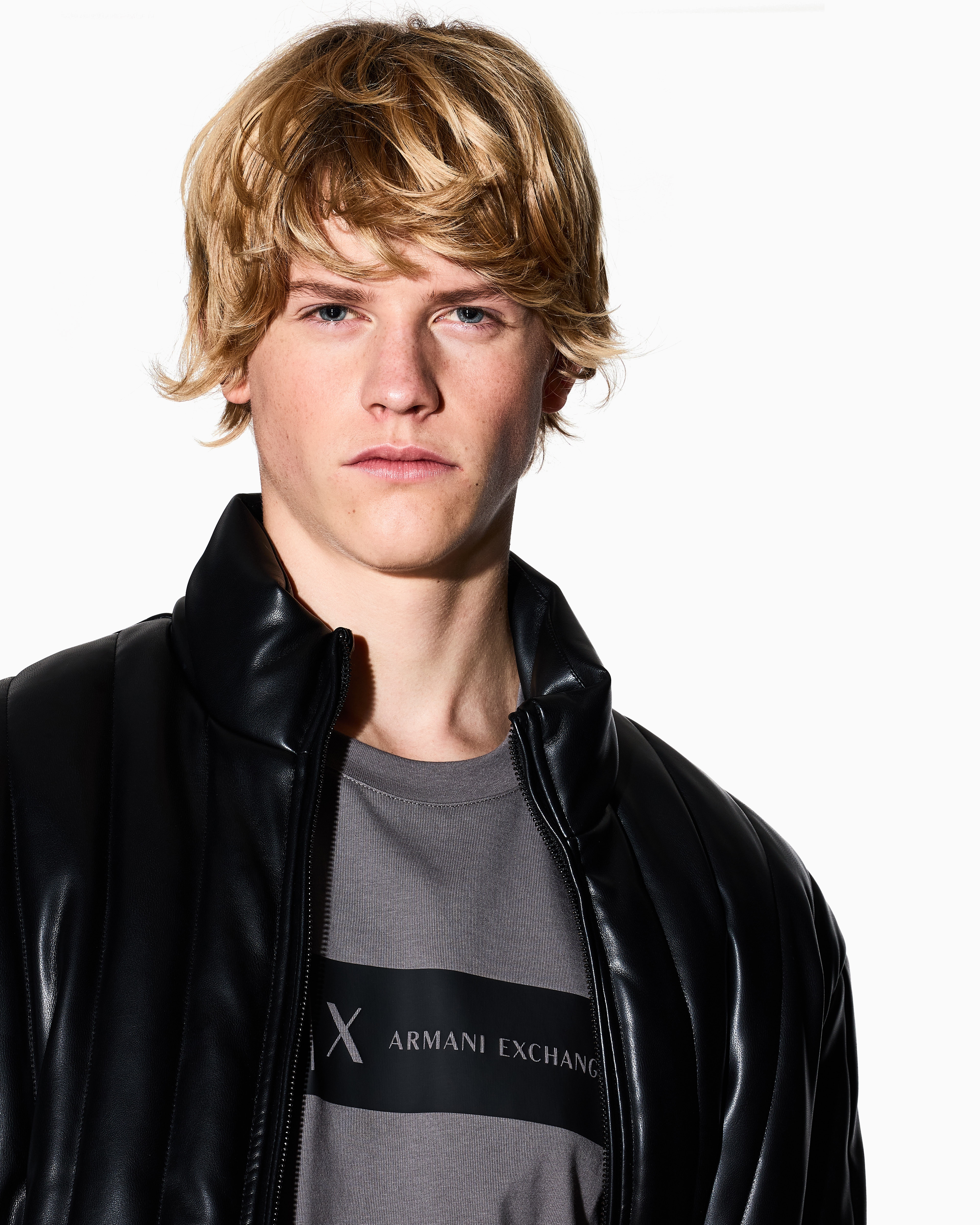 Armani Exchange Regular Fit T-shirts In Gray