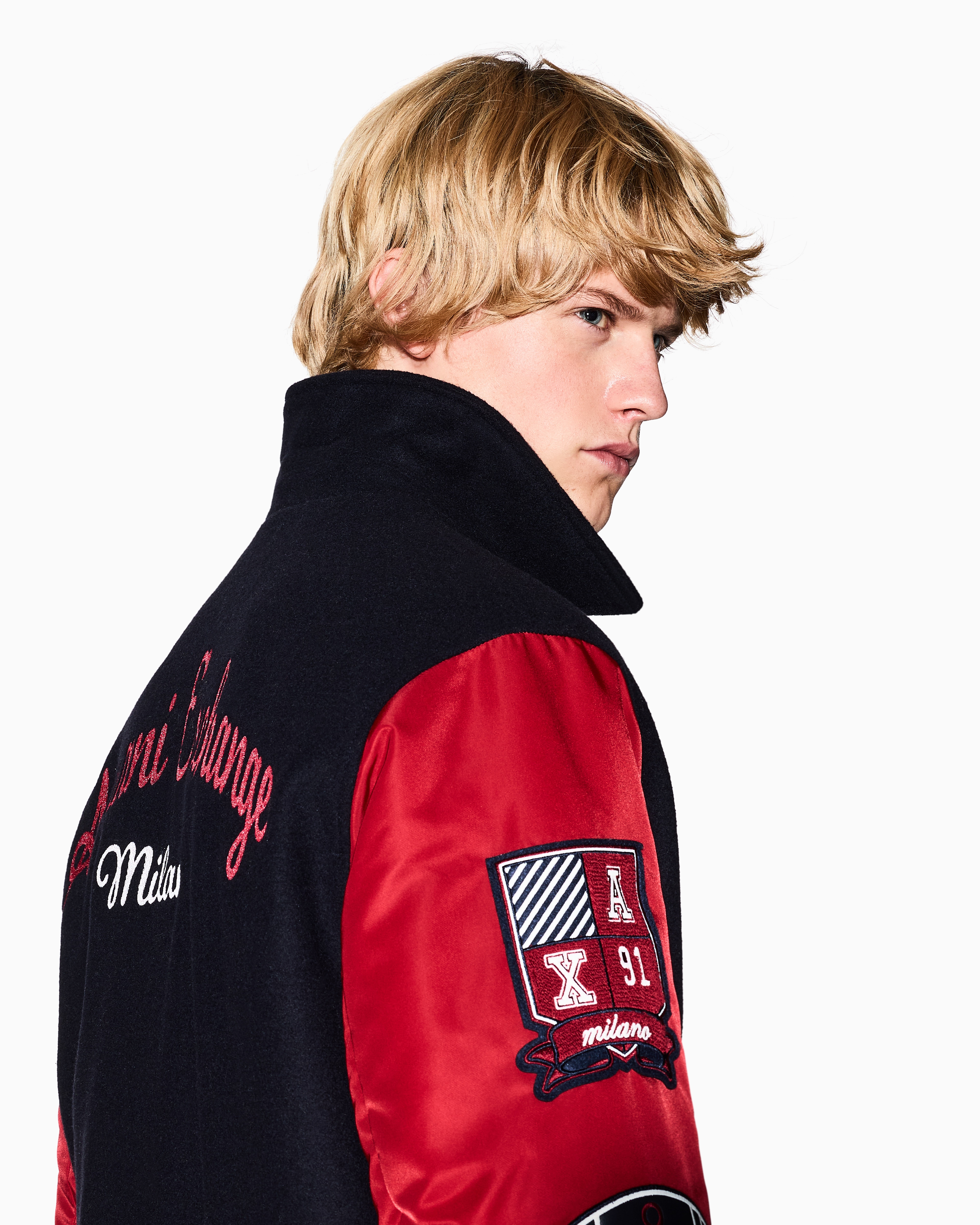 armani exchange プリーツブルゾン ARMANI EXCHANGE ブルゾン アウター 「A|X アルマーニ