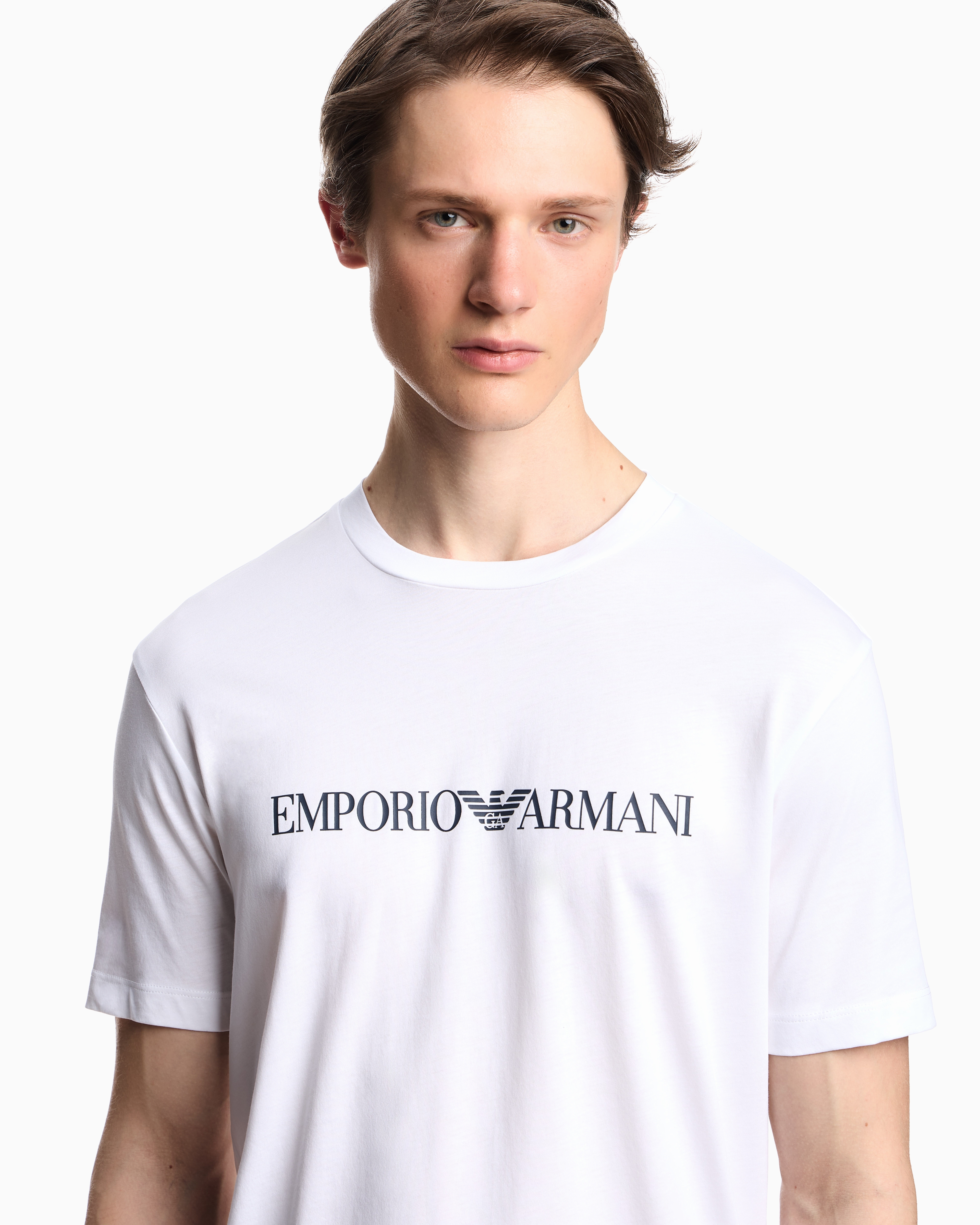 エンポリオアルマーニ Tシャツ 半袖 トップス メンズ テンセル