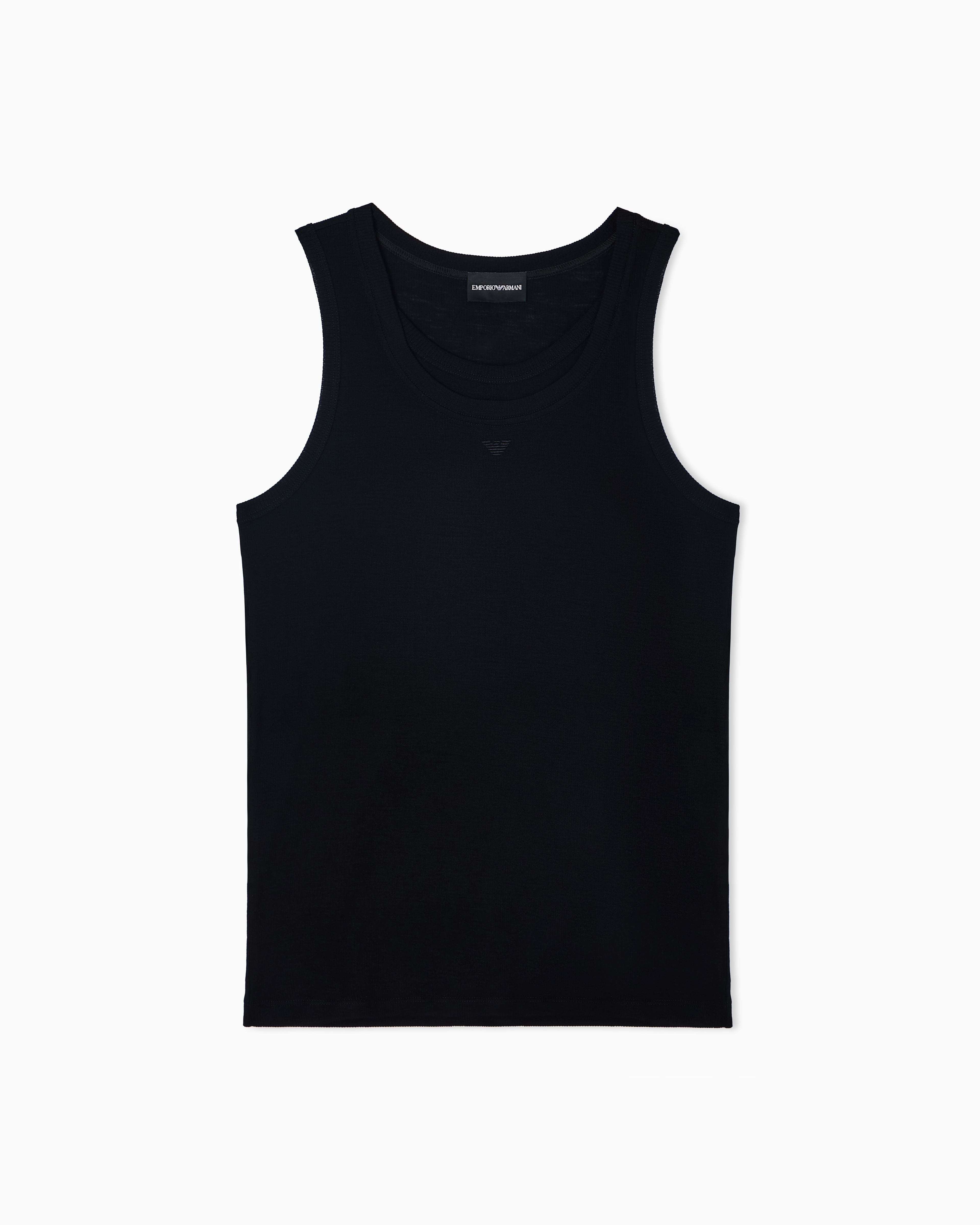 Emporio Armani - Limited Edition jersey tank top, Man, Black, Size: