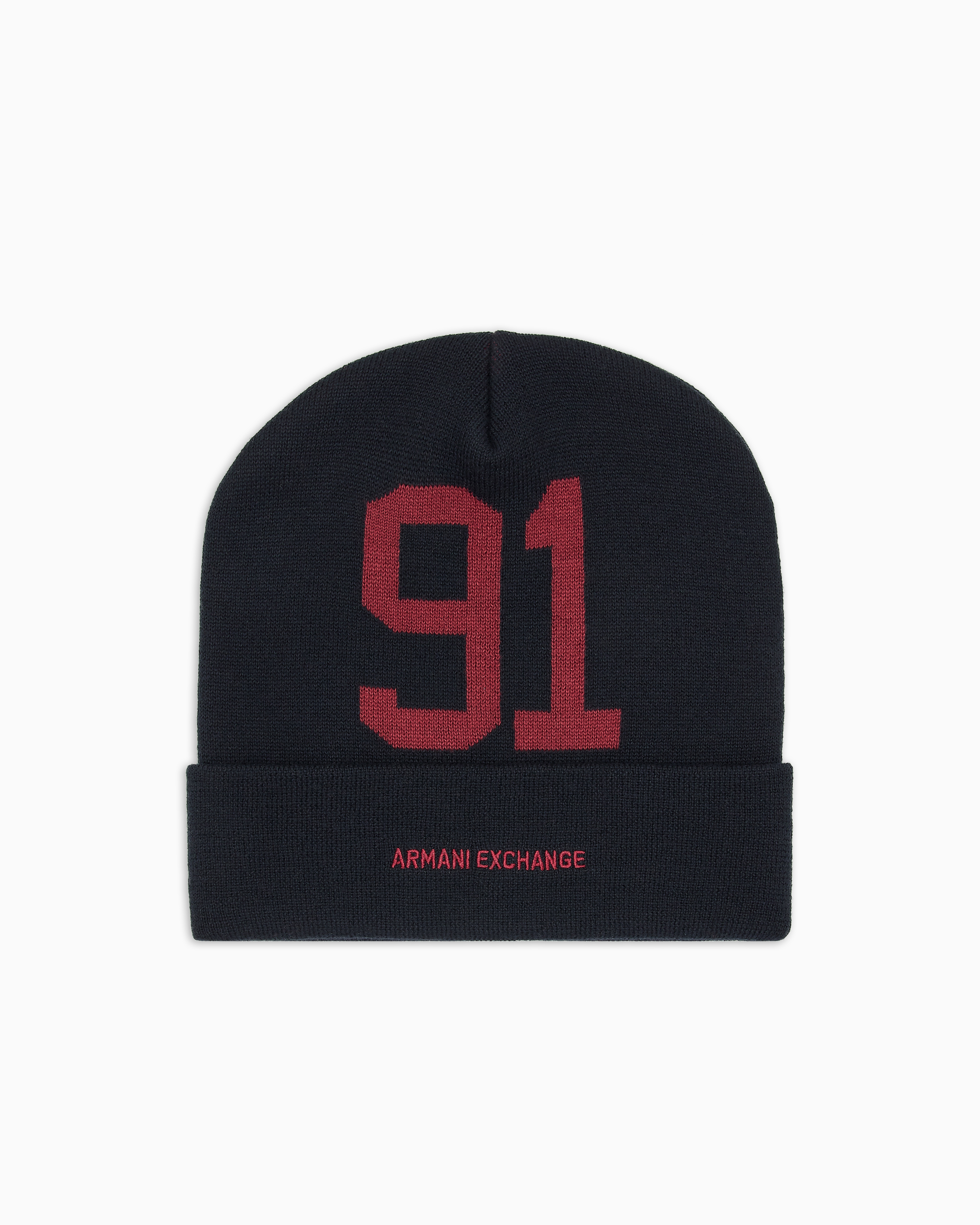 Armani Exchange - Beanies, Man, Navy Blue, Size: TU