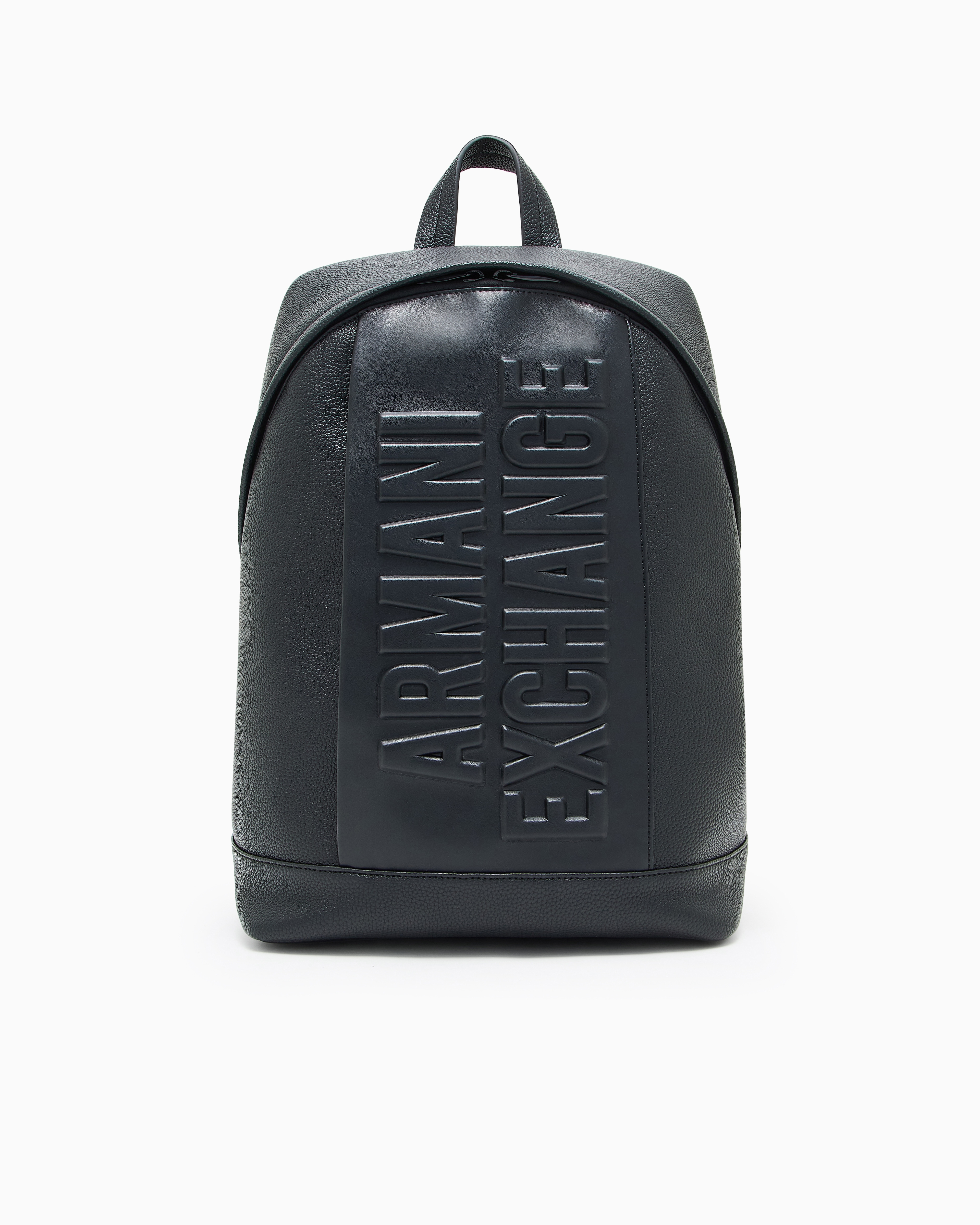 Armani Exchange Logo-embossed Backpack In Black