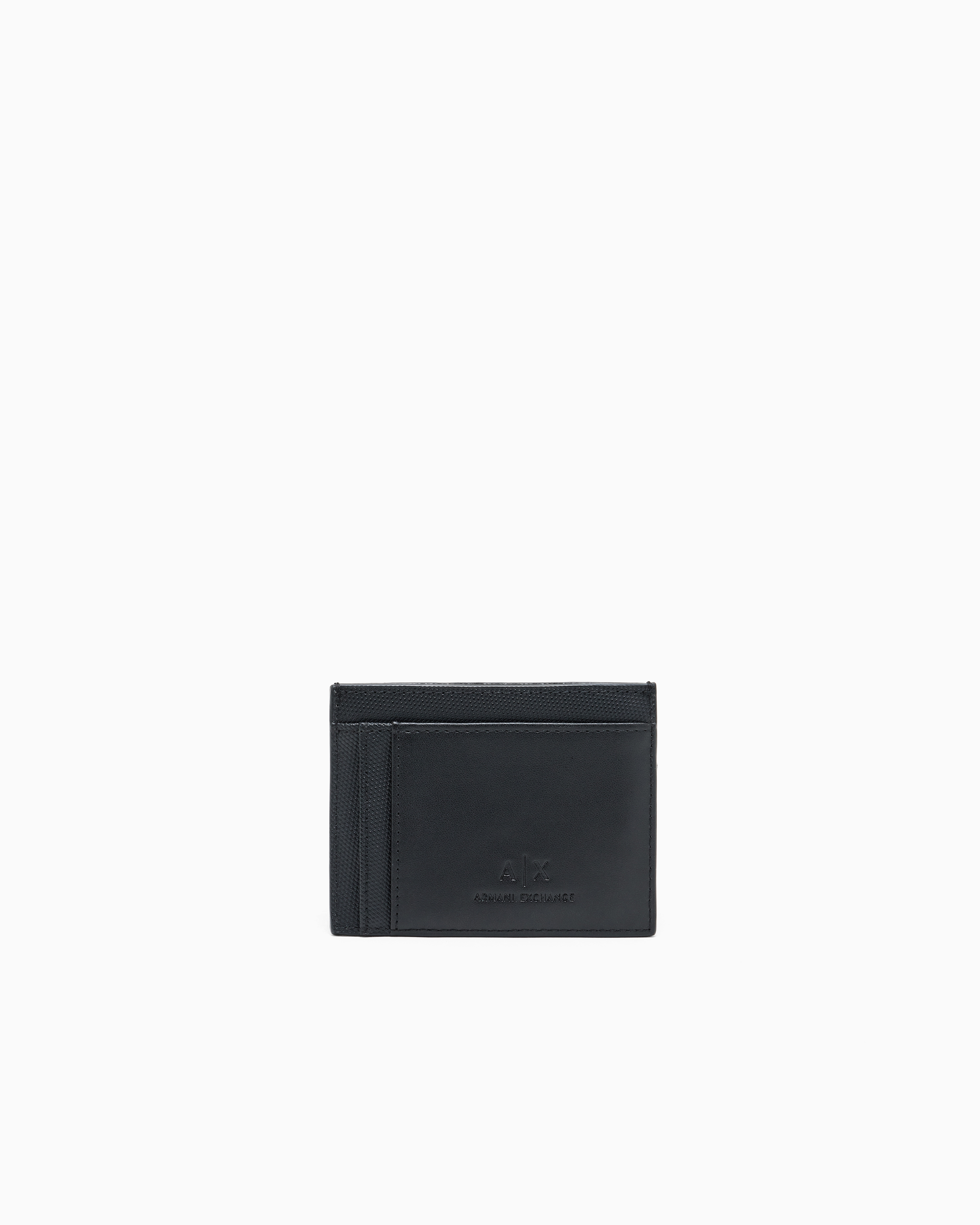 Armani Exchange Card Holder With Monogram And Stripes