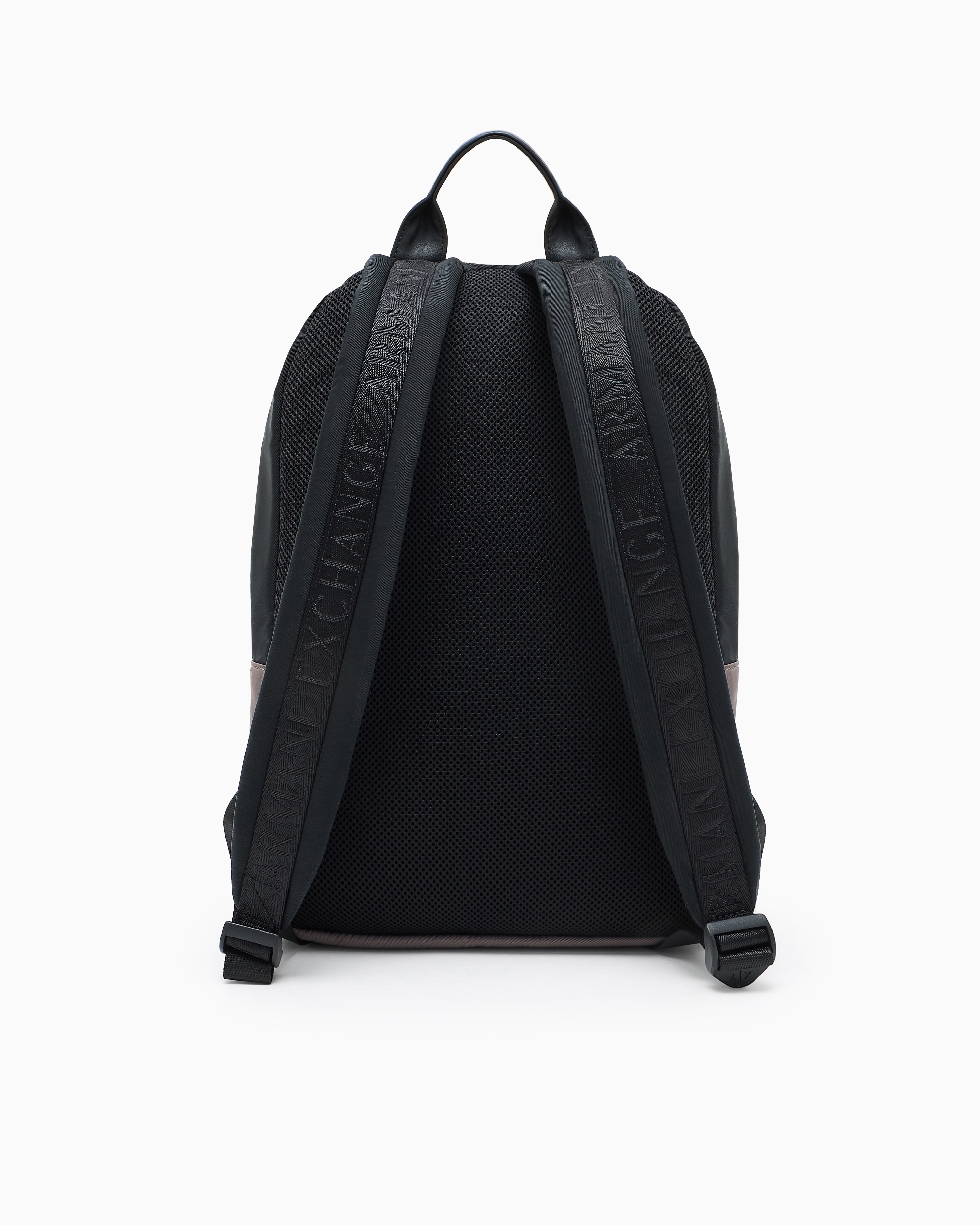 Two-tone backpack with logo