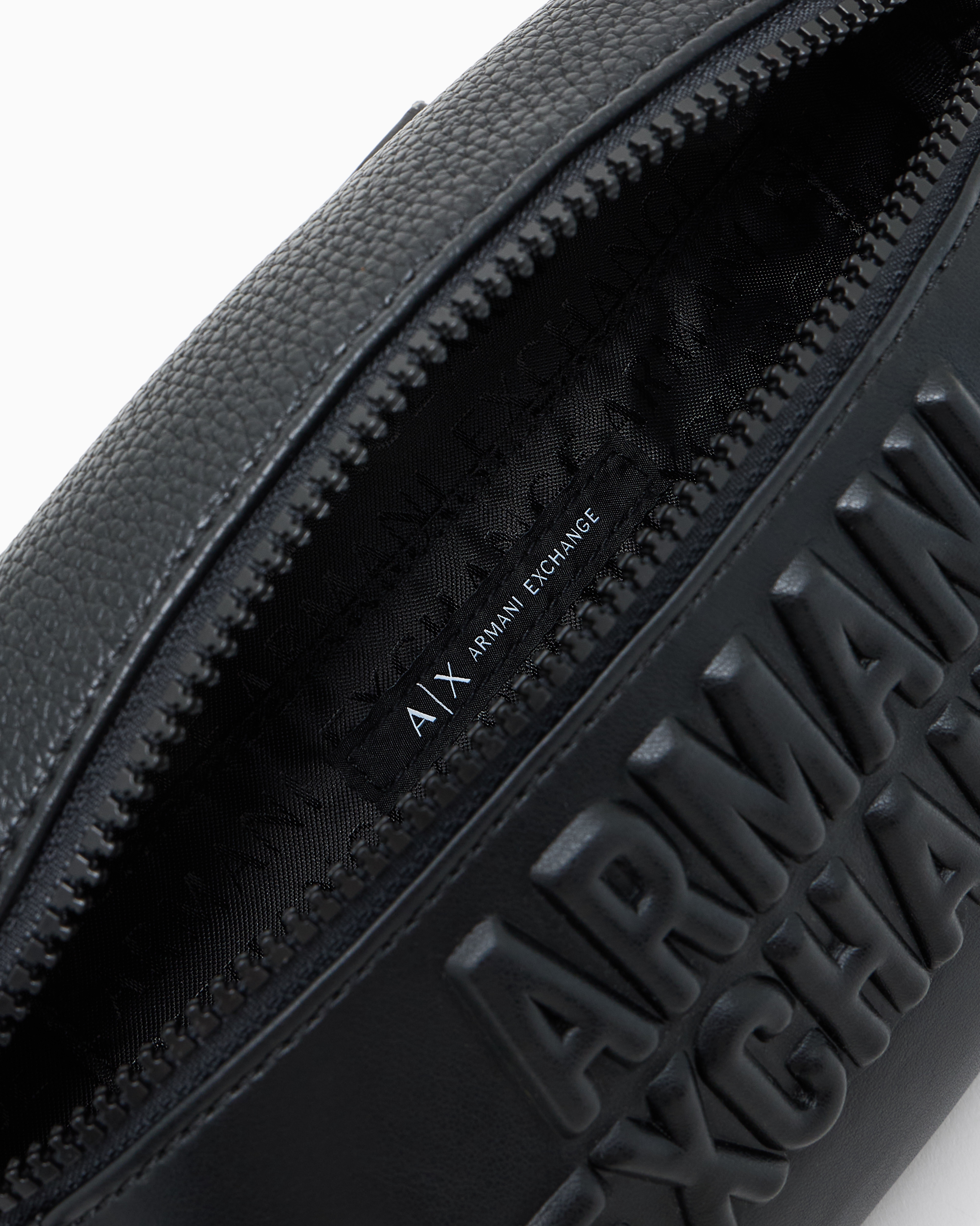★ ARMANI EXCHANGE ★ エンボスロゴ セカンドバッグ オールオーバーエンボスロゴ ミニショルダーバッグ | Armani