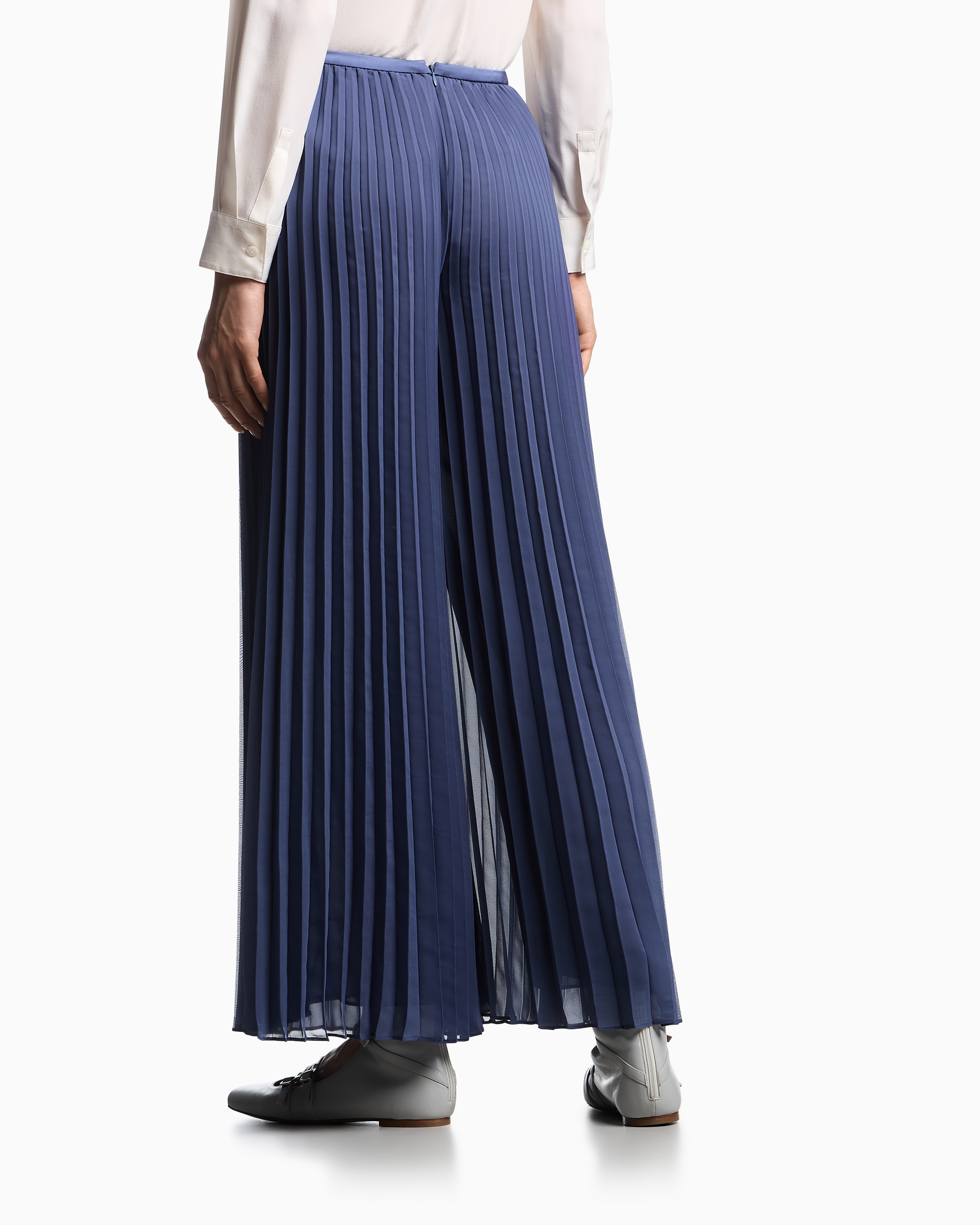 ジョーゼット★プリーツ★ワンピース★ EMPORIO ARMANI プリーツパンツ テクニカルジョーゼット | Emporio Armani
