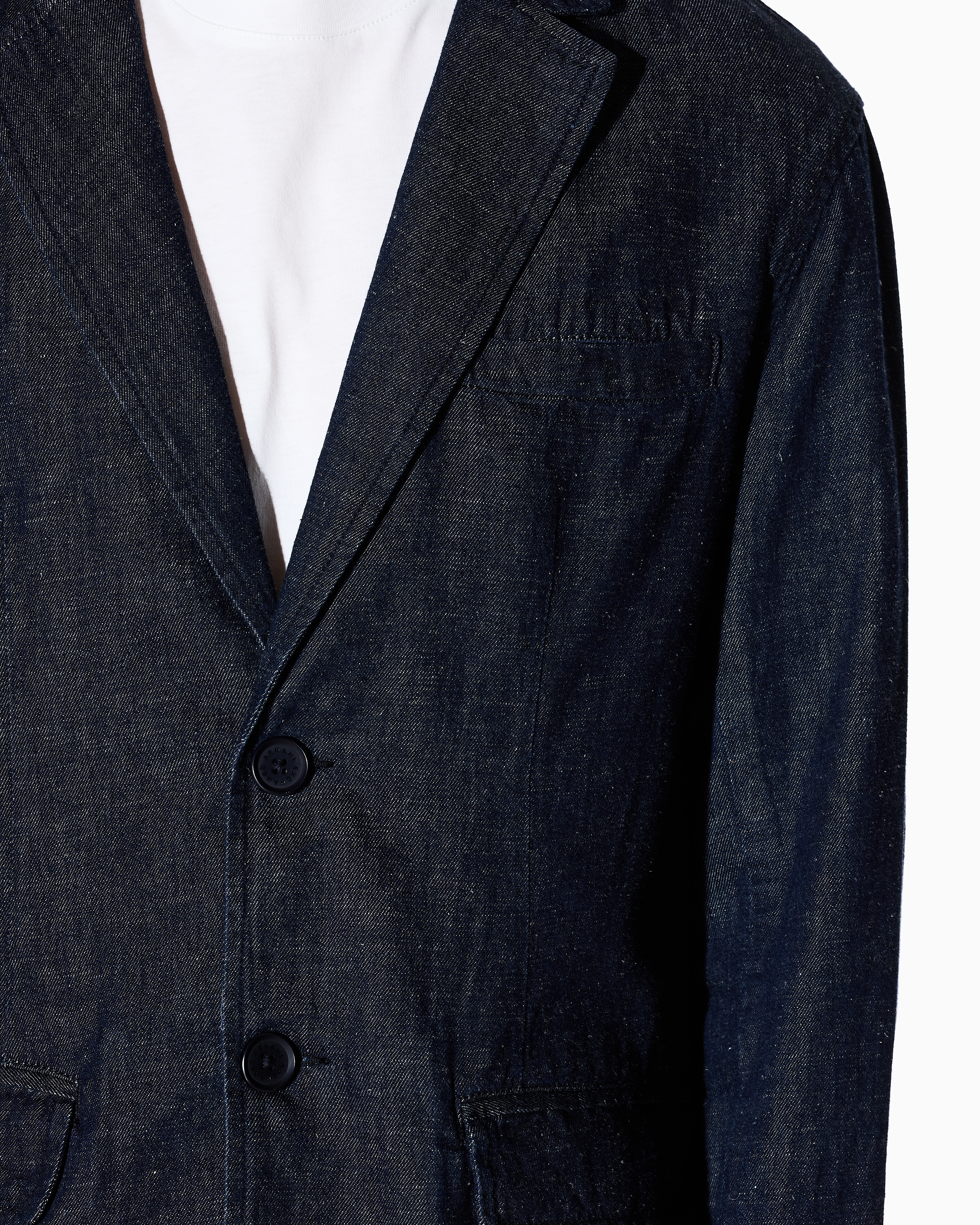 Armani Exchange - Single-breasted jacket cotton and linen, Man, Blue, Size:
