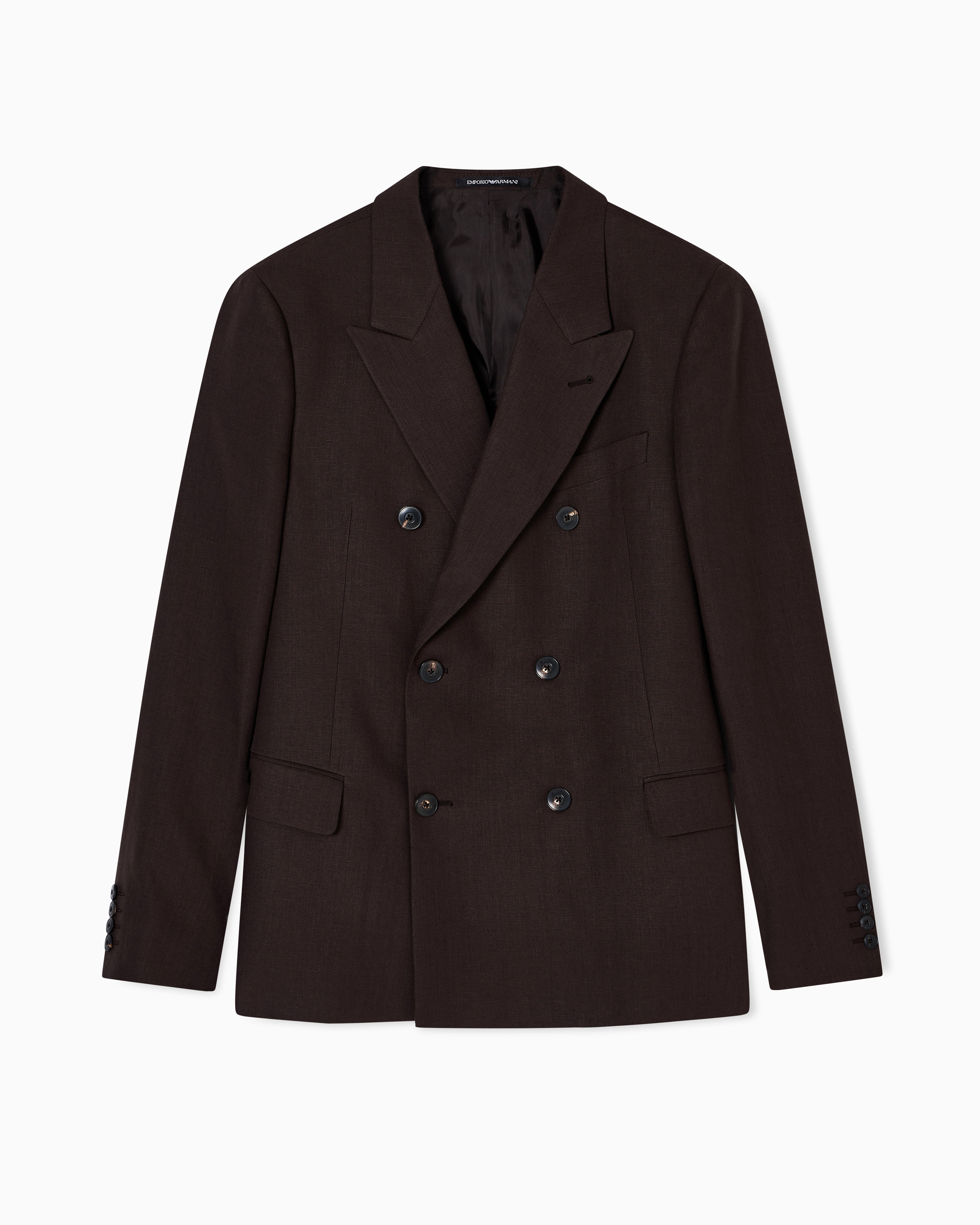 【美品】エンポリオアルマーニ　ピークドラペル＆ダブルブレストジャケット Giorgio Armani ピークドラペル ダブルスーツ | ブルー