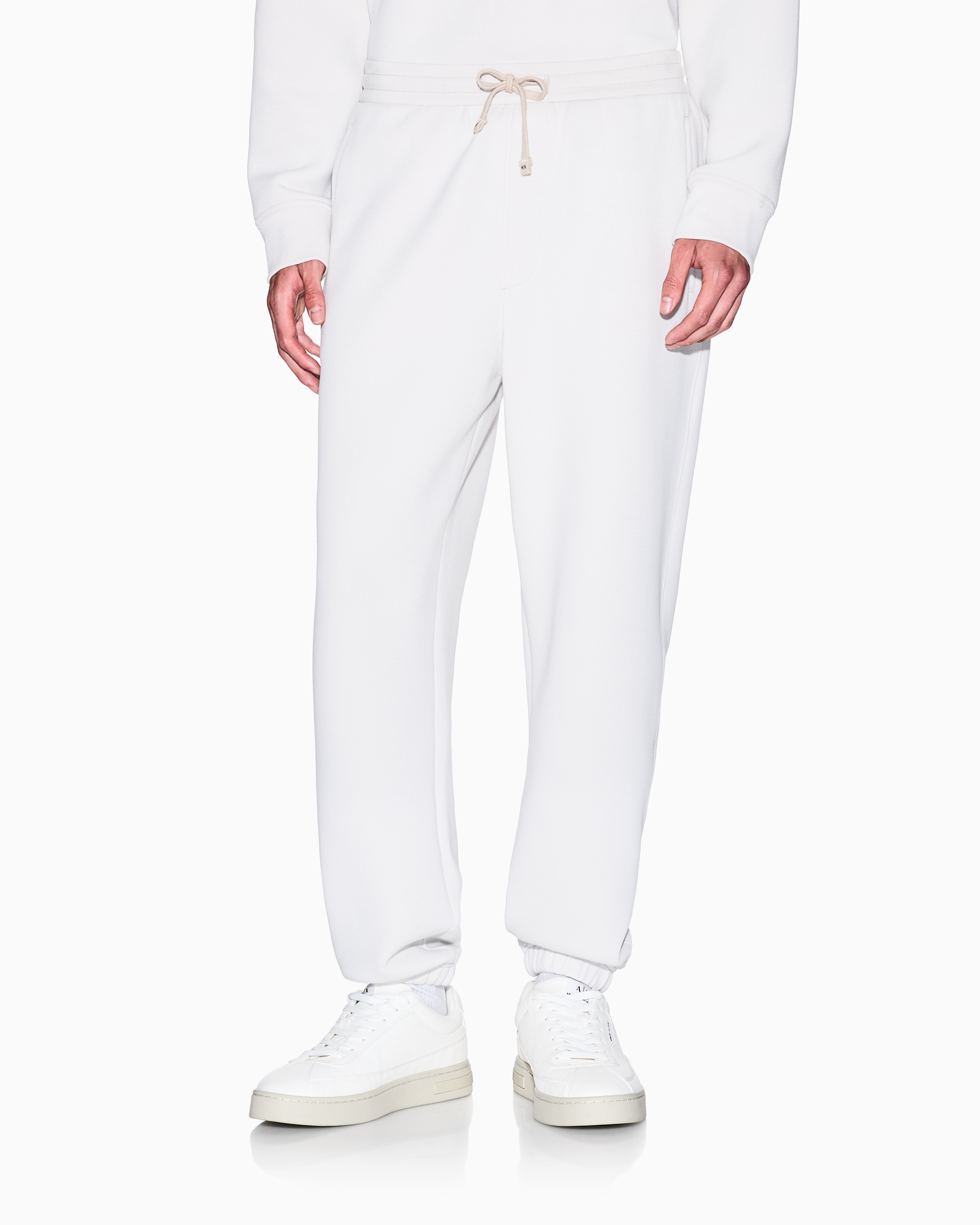 Armani Exchange Sweatpants In White