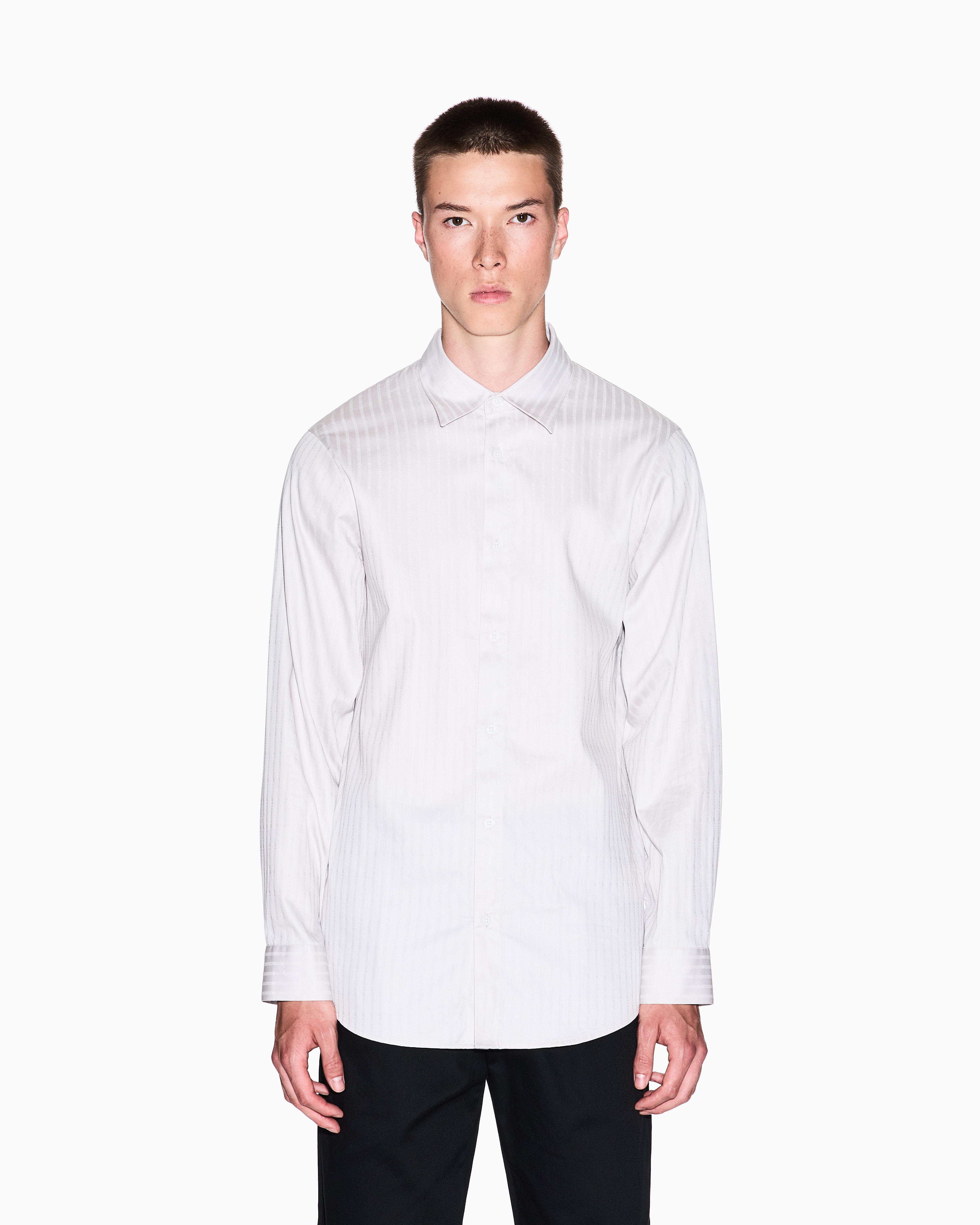 Armani Exchange - Casual Shirts, Man, Beige, Size: M