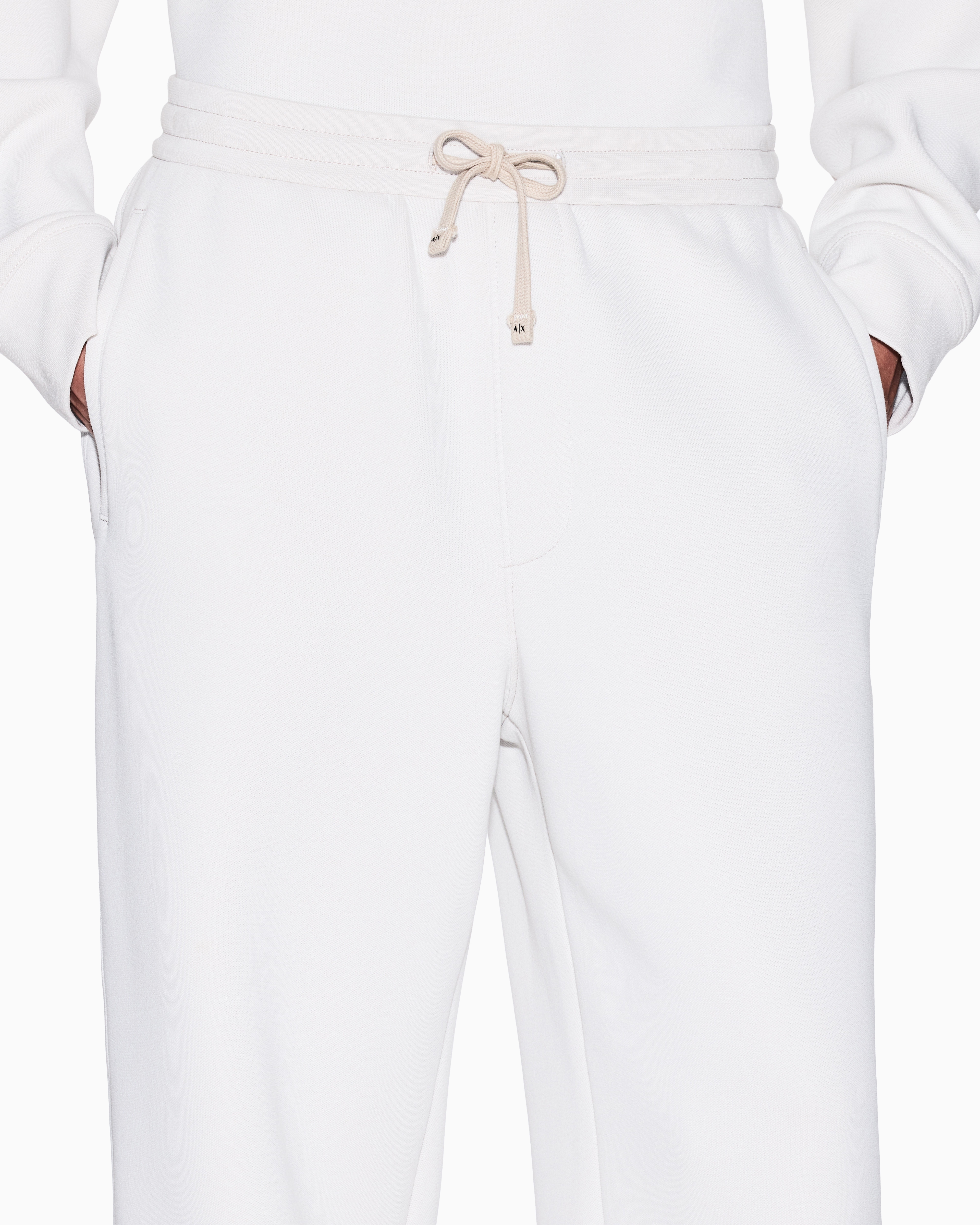 Armani Exchange Sweatpants In White