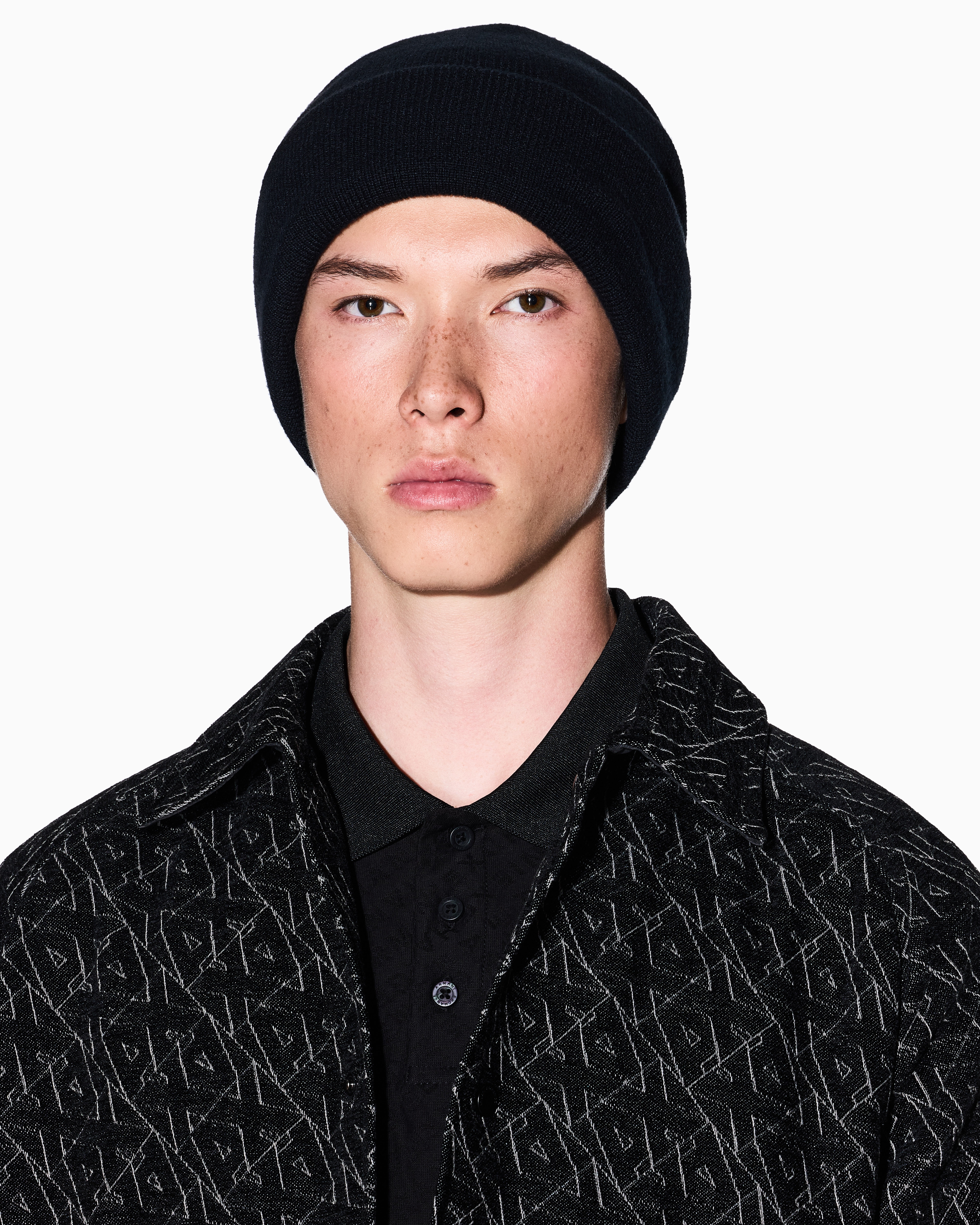 Armani Exchange Polo Shirts In Black