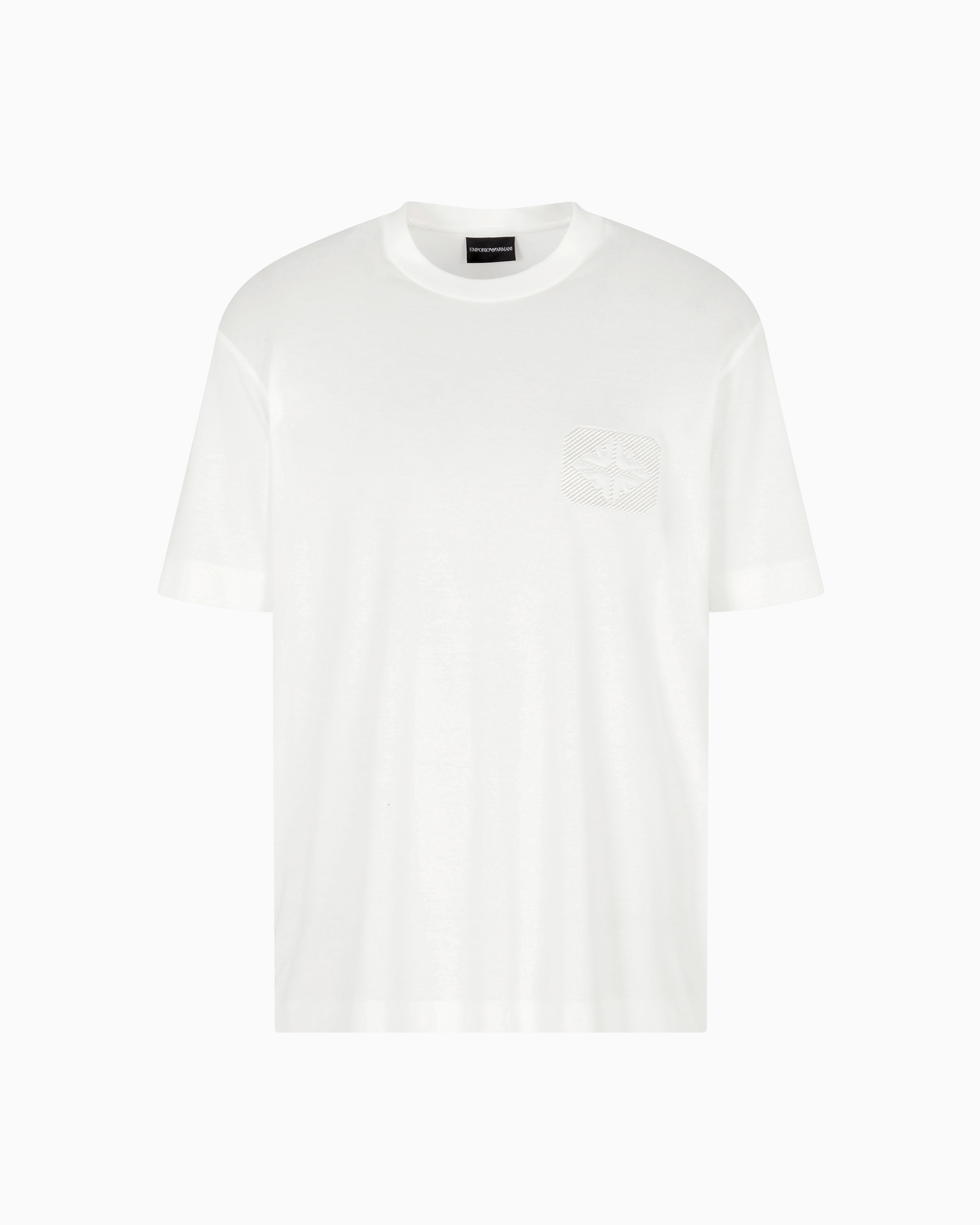 EMPORIO ARMANI▼ASV カラーブロック ロゴ スウェットシャツ ASV Logo Series Unisex organic-cotton crew-neck T-shirt | EA7