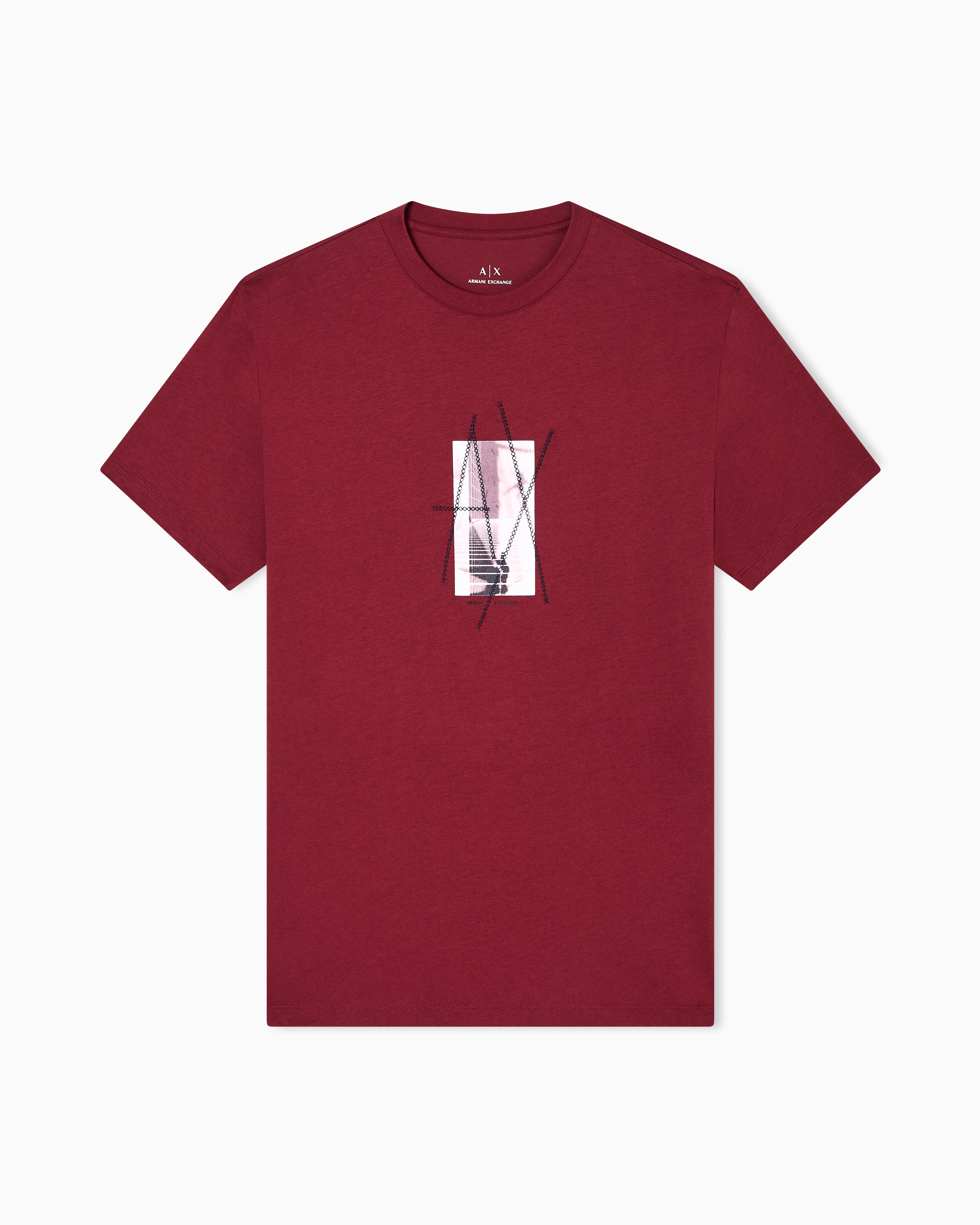Armani Exchange Regular Fit T-shirts In Red