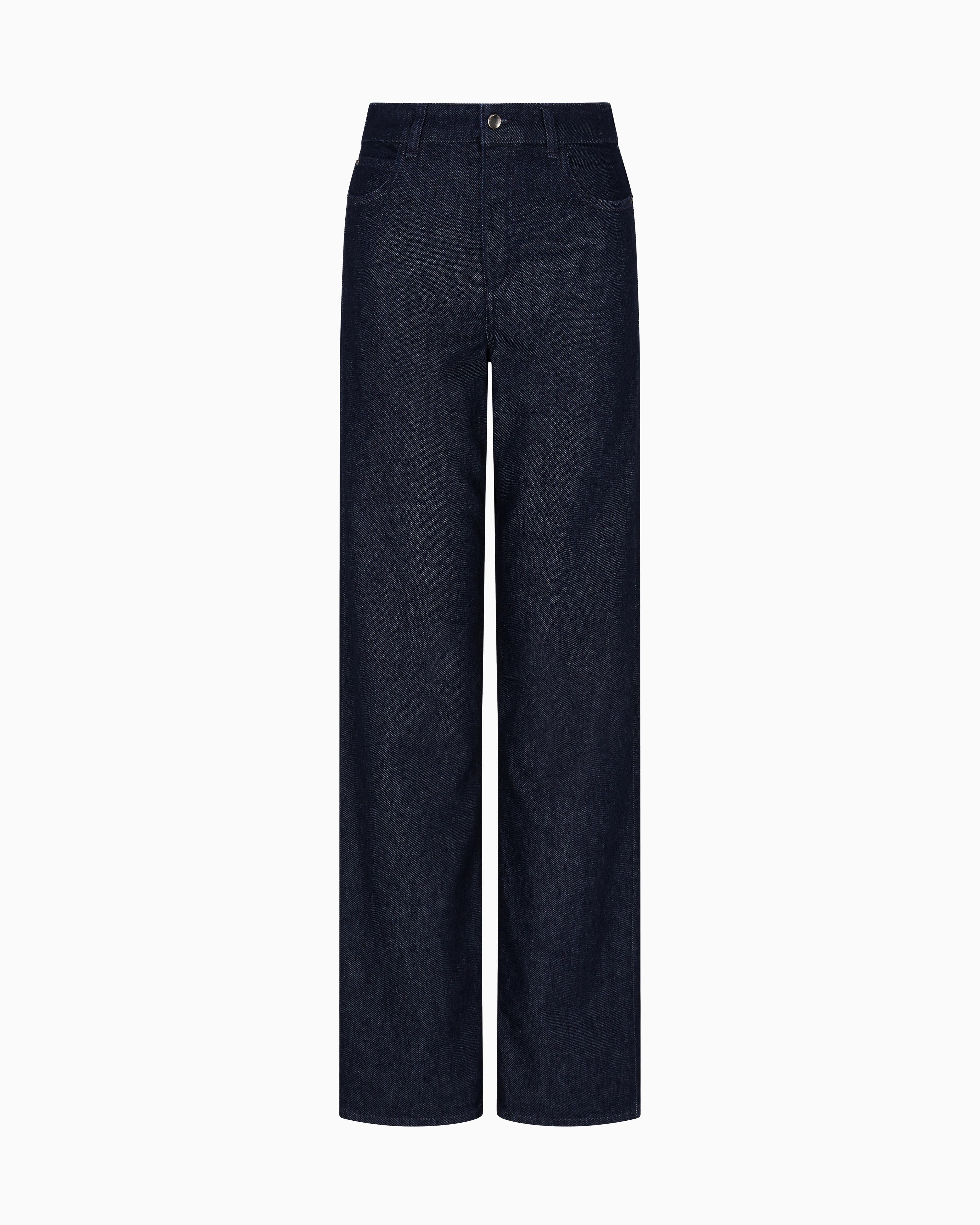 Emporio Armani - J4B Mid/high-rise straight-leg jeans 11.5-oz denim, Woman, Blue, Size: