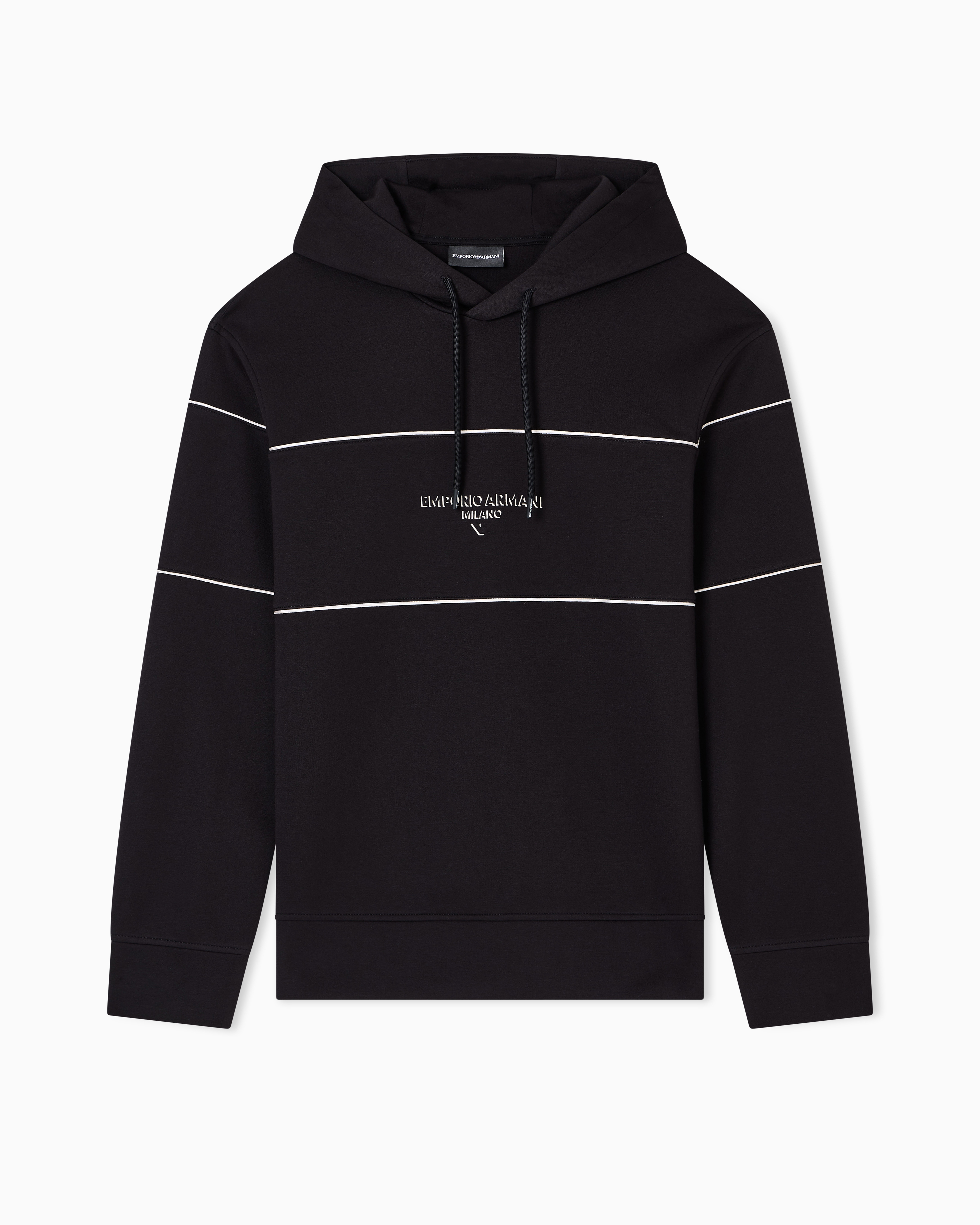 トップス EMPORIO ARMANI HOODED JERSEY Emporio Armani Men's Jersey Modal Oversized Short-Sleeve