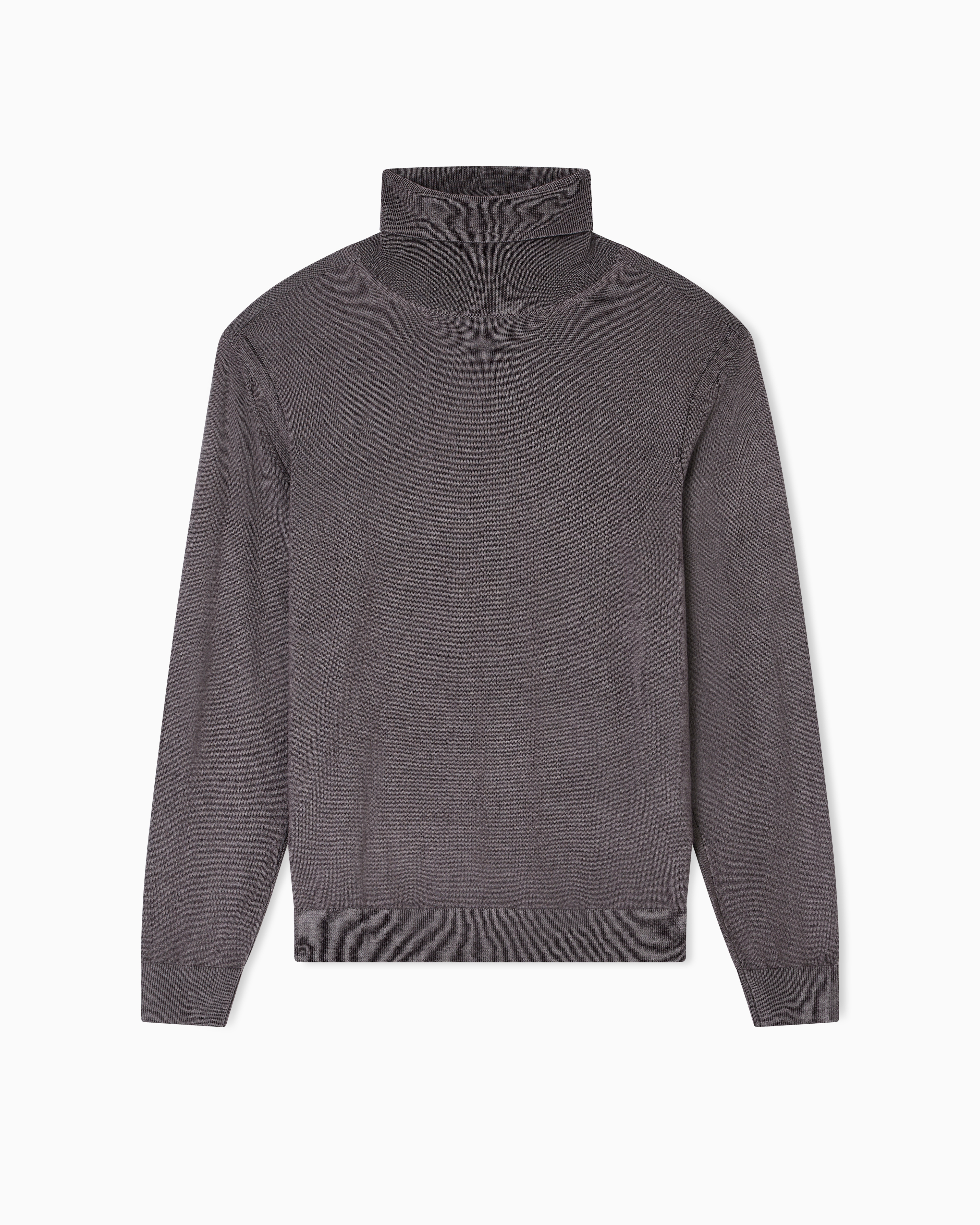 ウールブレンド タートルネックニットプルオーバー | Armani