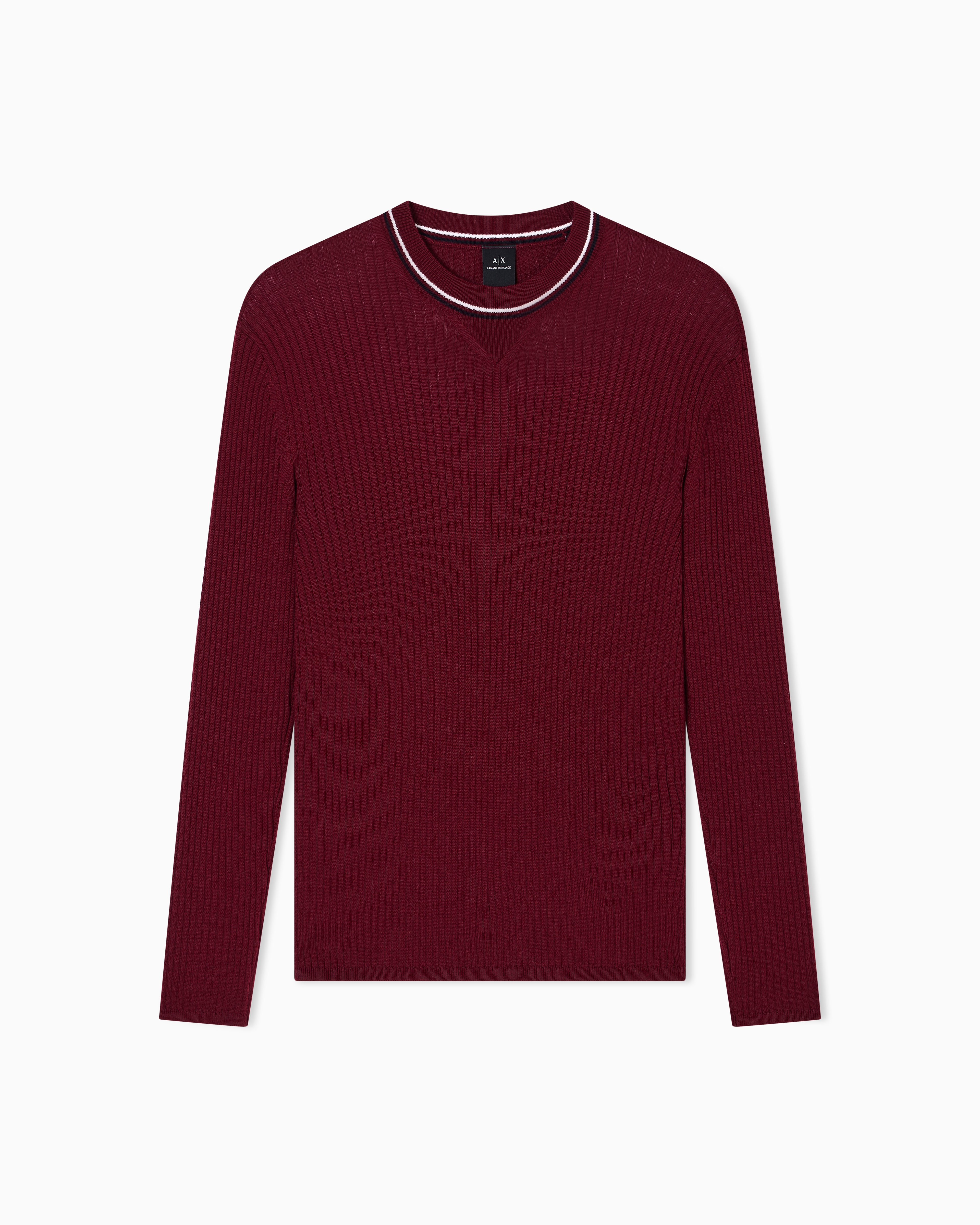 Crew neck sweater with contrasting profile | Armani Exchange