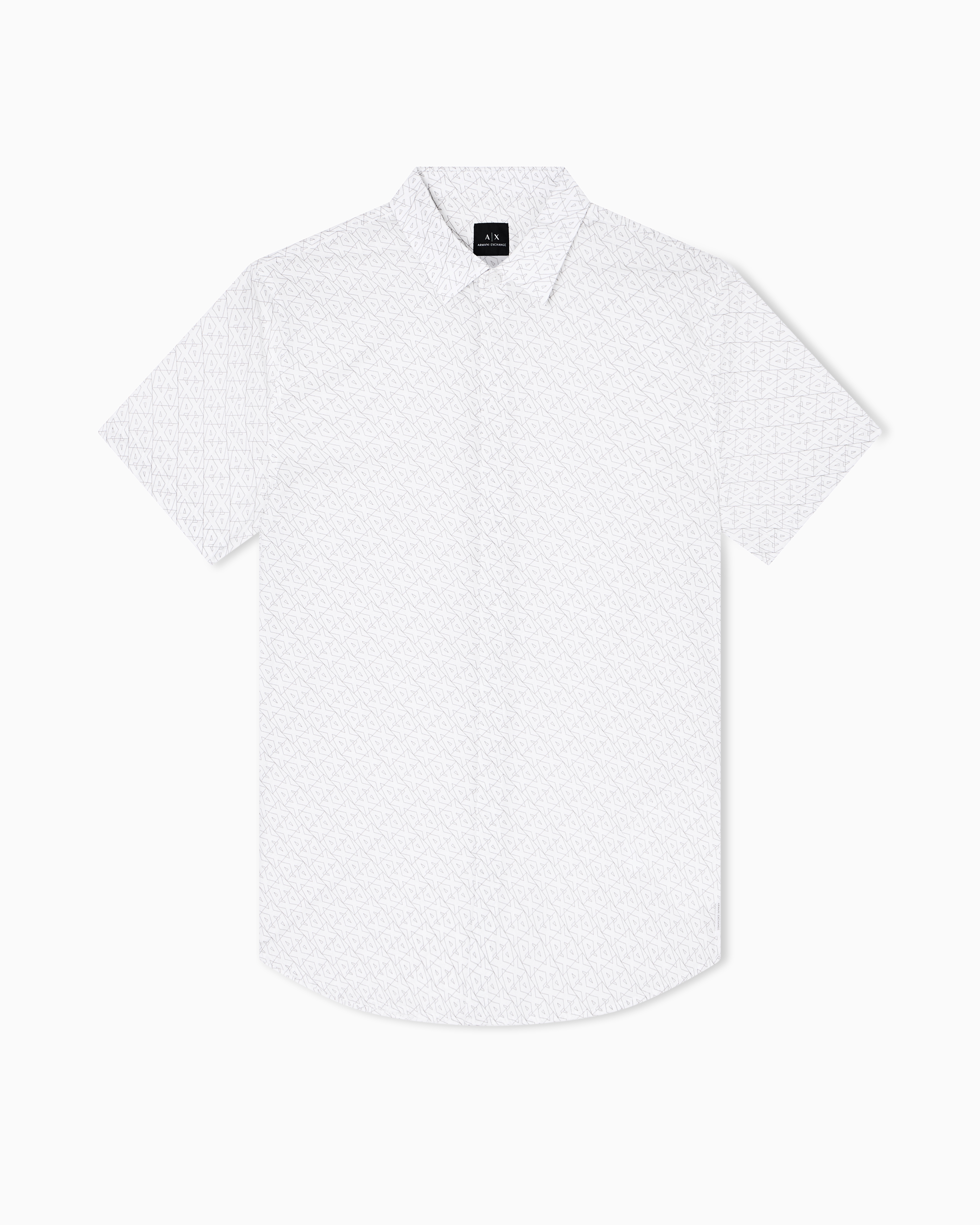 Armani Exchange - Slim fit short sleeve shirt, Man, White, Size: M