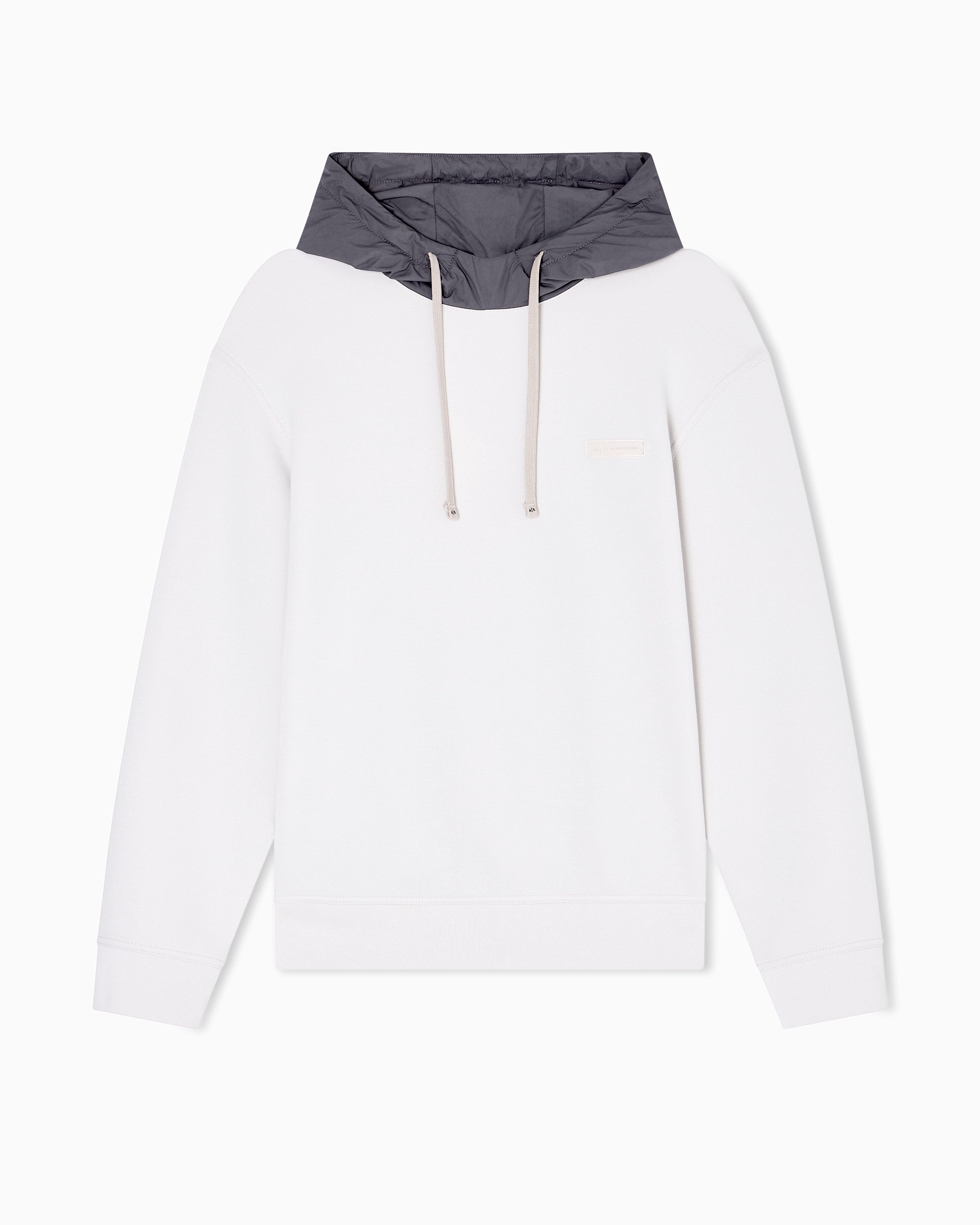 Armani Exchange - Contrasting hoodie, Man, White, Size: M