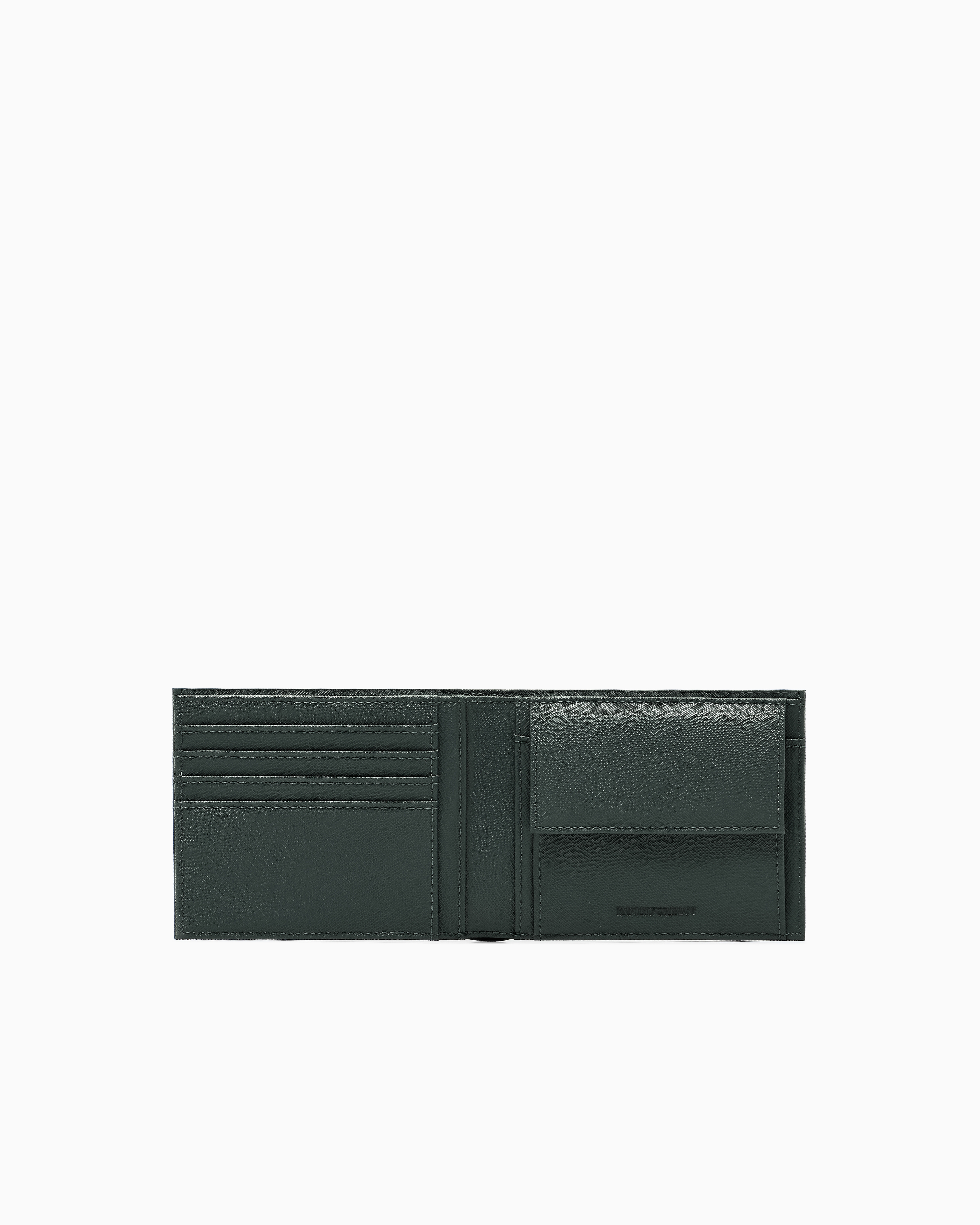 Emporio Armani Asv Regenerated Saffiano Bifold Wallet