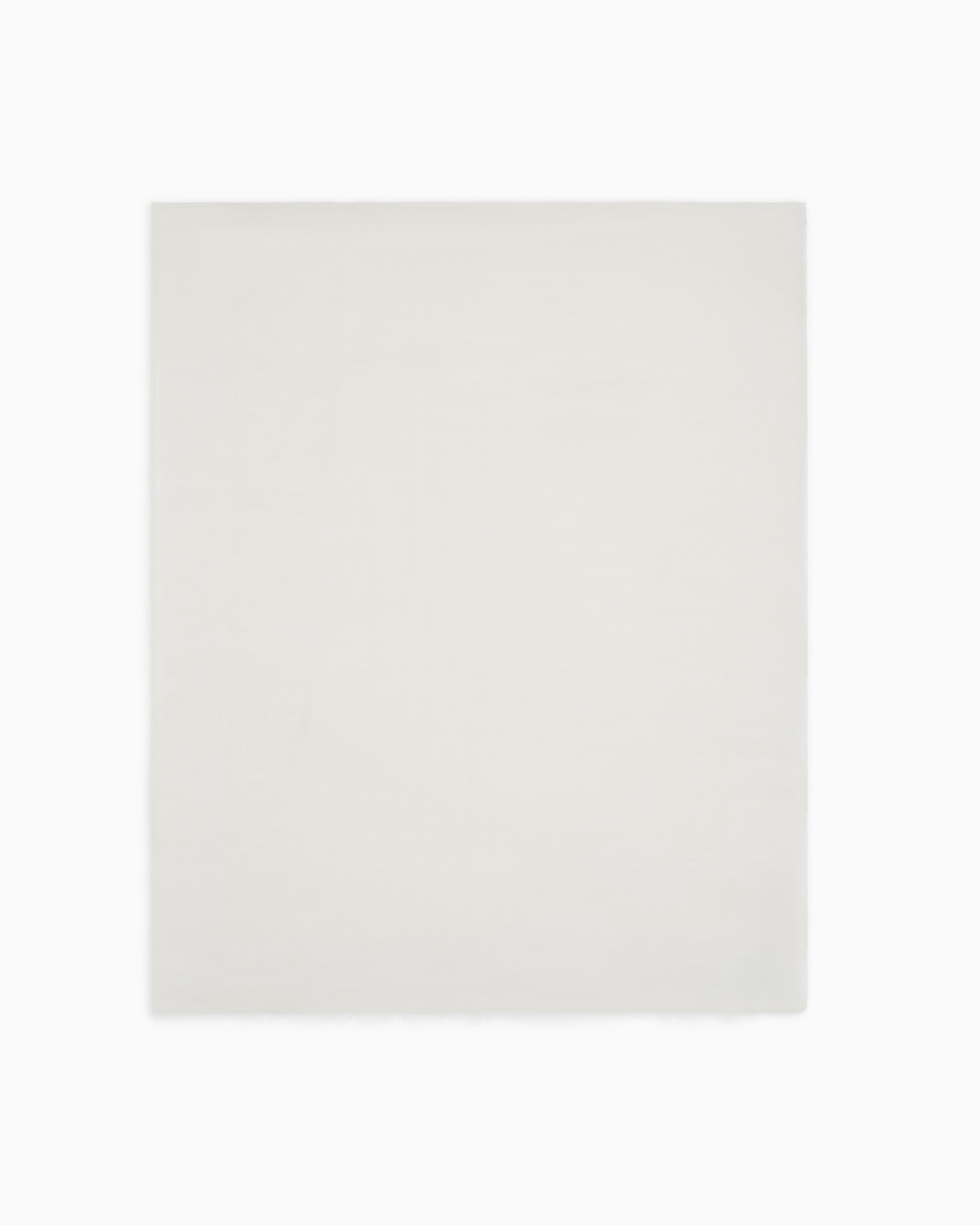 Emporio Armani - Scarf in light modal and virgin-wool blend fabric, Man, White, Size: TU