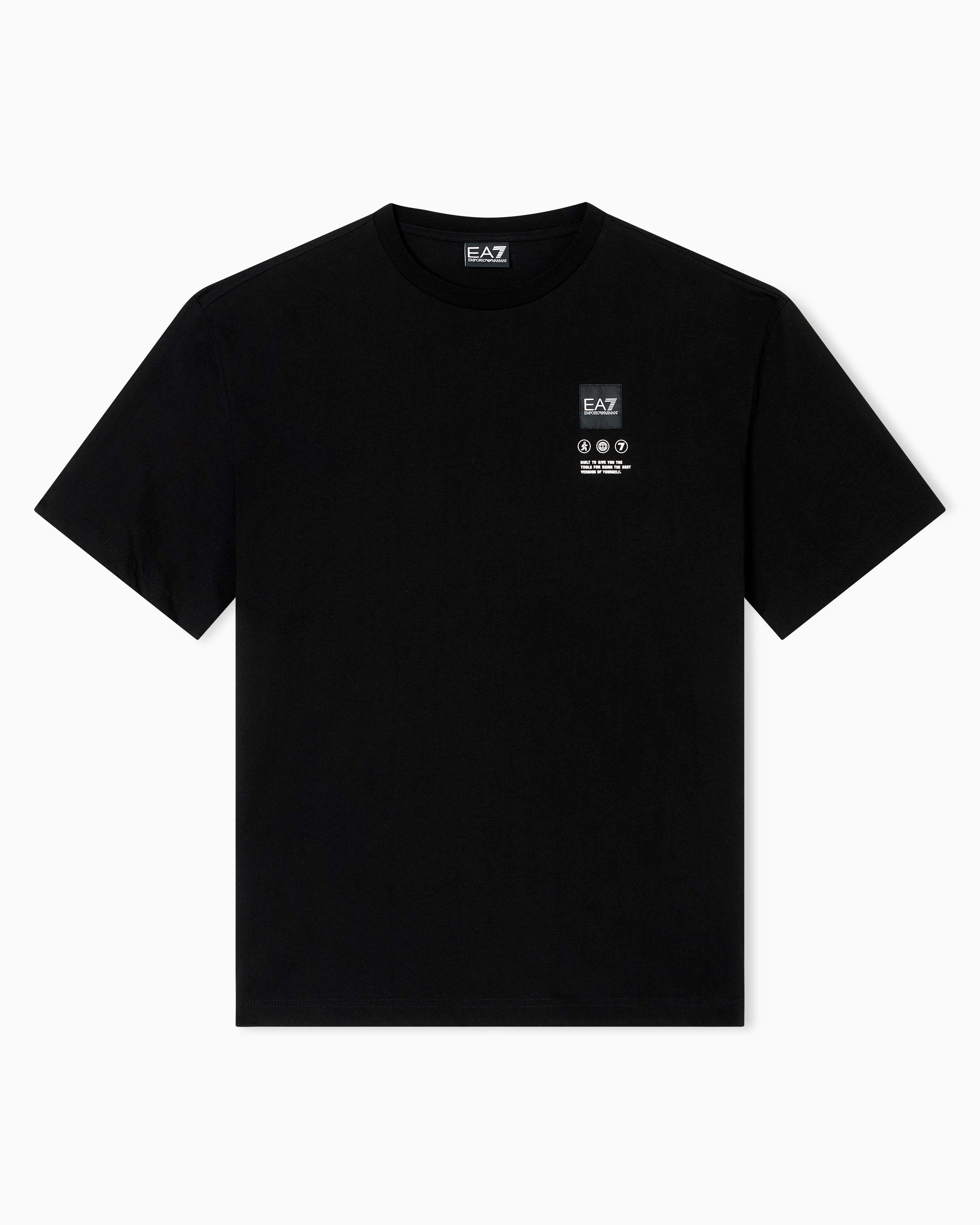 即発 EA7 Tシャツ 6DPT10 Logo Series イーエーセブン Logo Series cotton jersey T-shirt with print | EA7