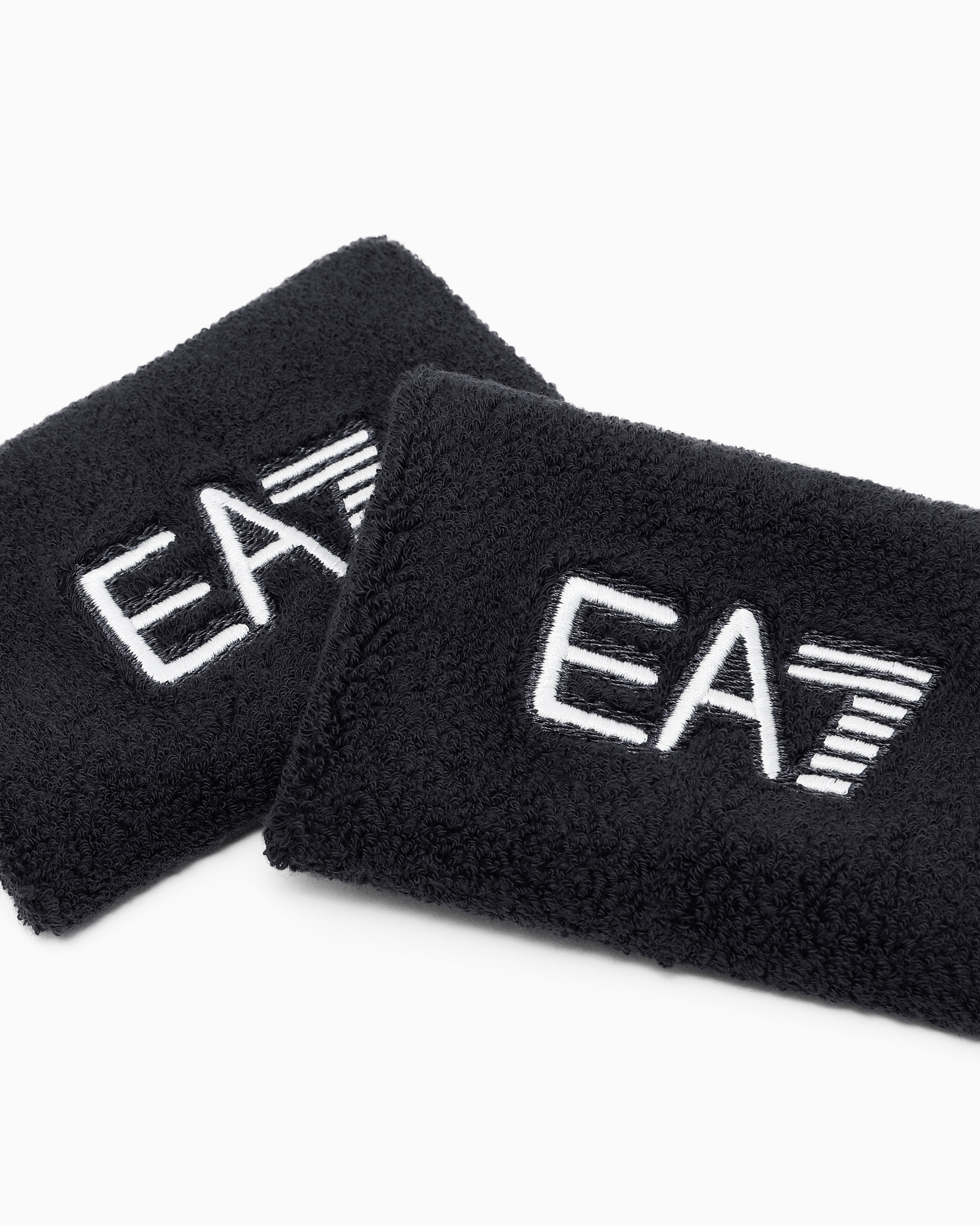 Ea7 Serre-poignets Tennis Pro En Mélange De Coton Stretch
