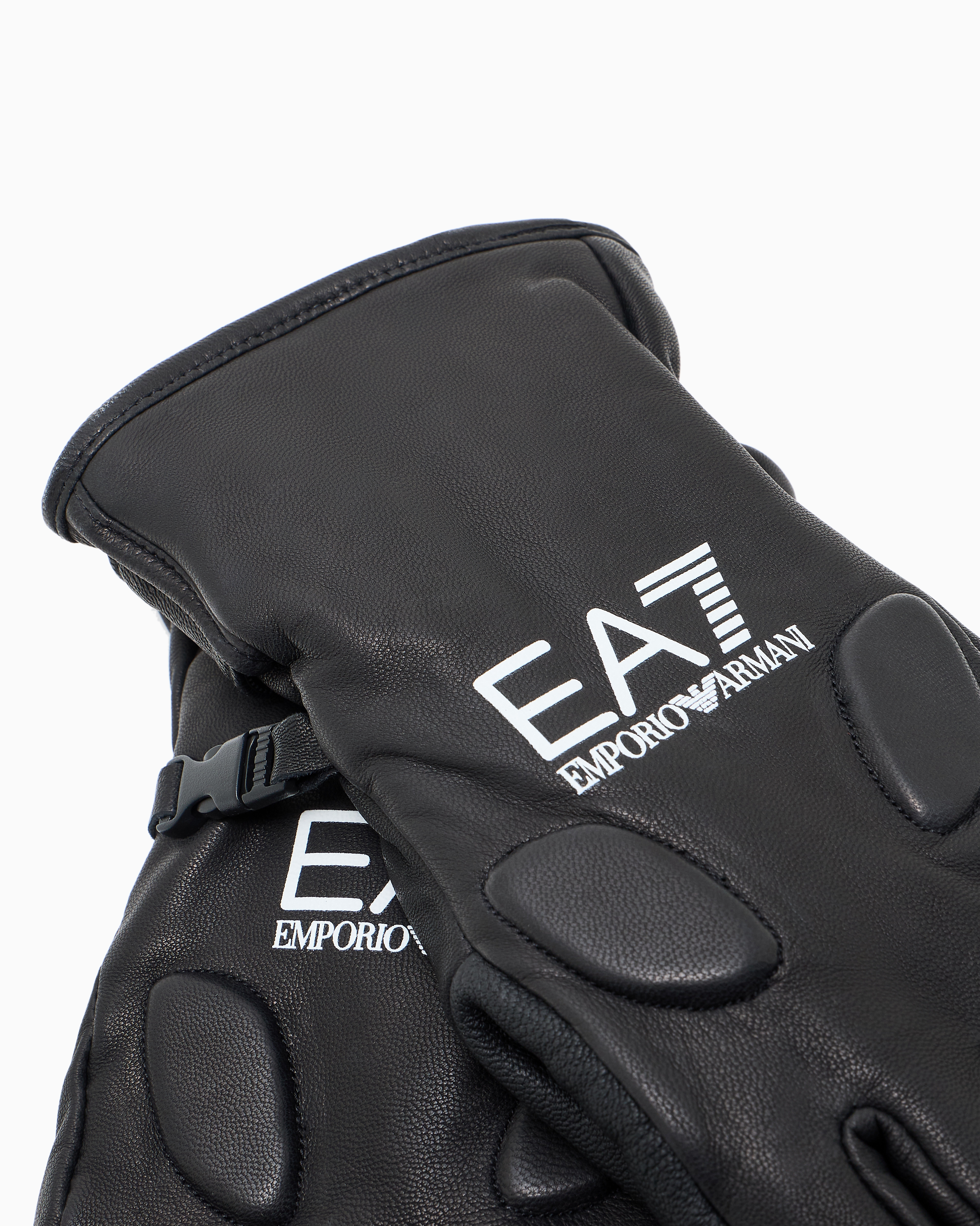 Ea7 Technical Leather Ski Gloves