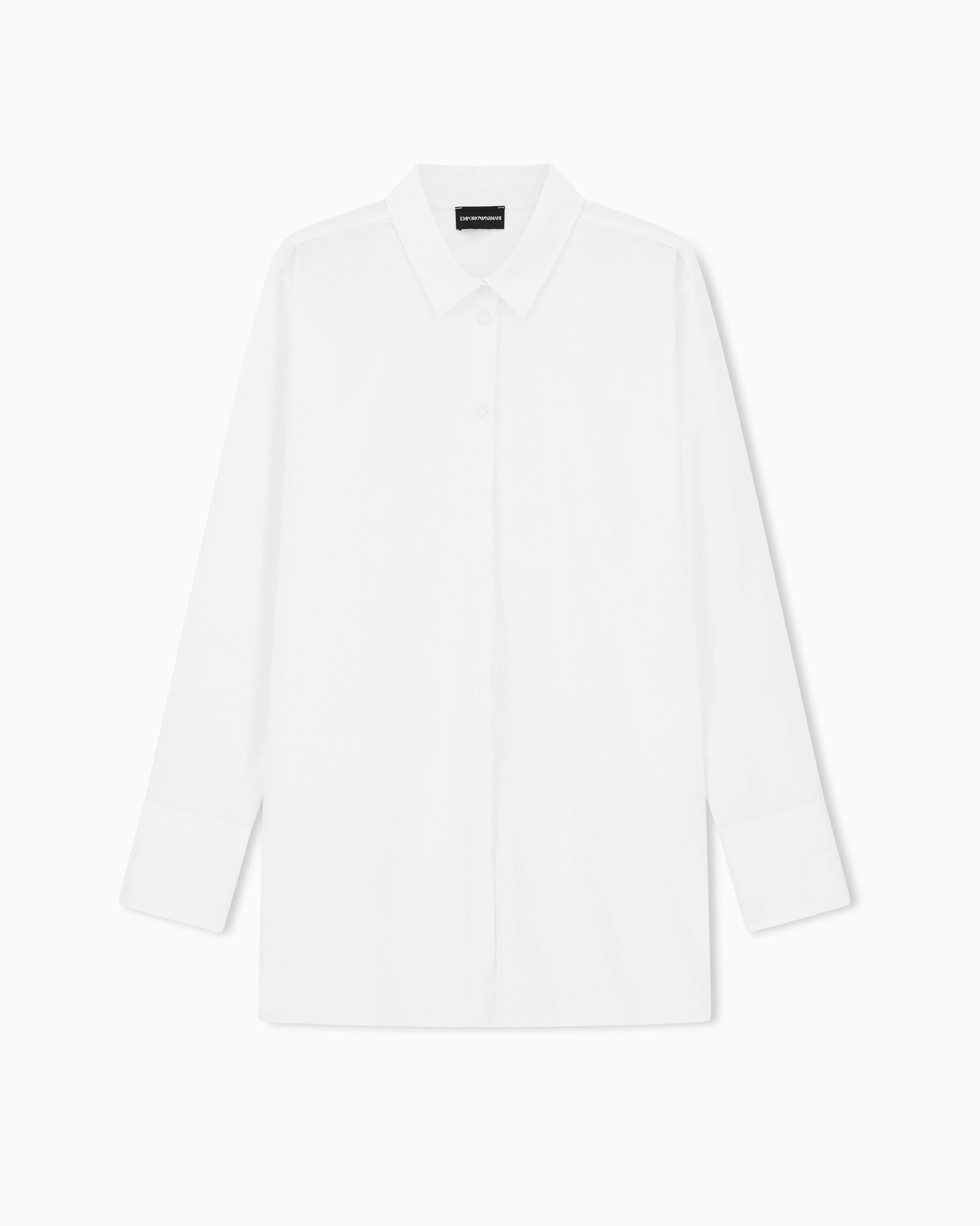 Emporio Armani - Poplin shirt, Woman, White, Size: 36