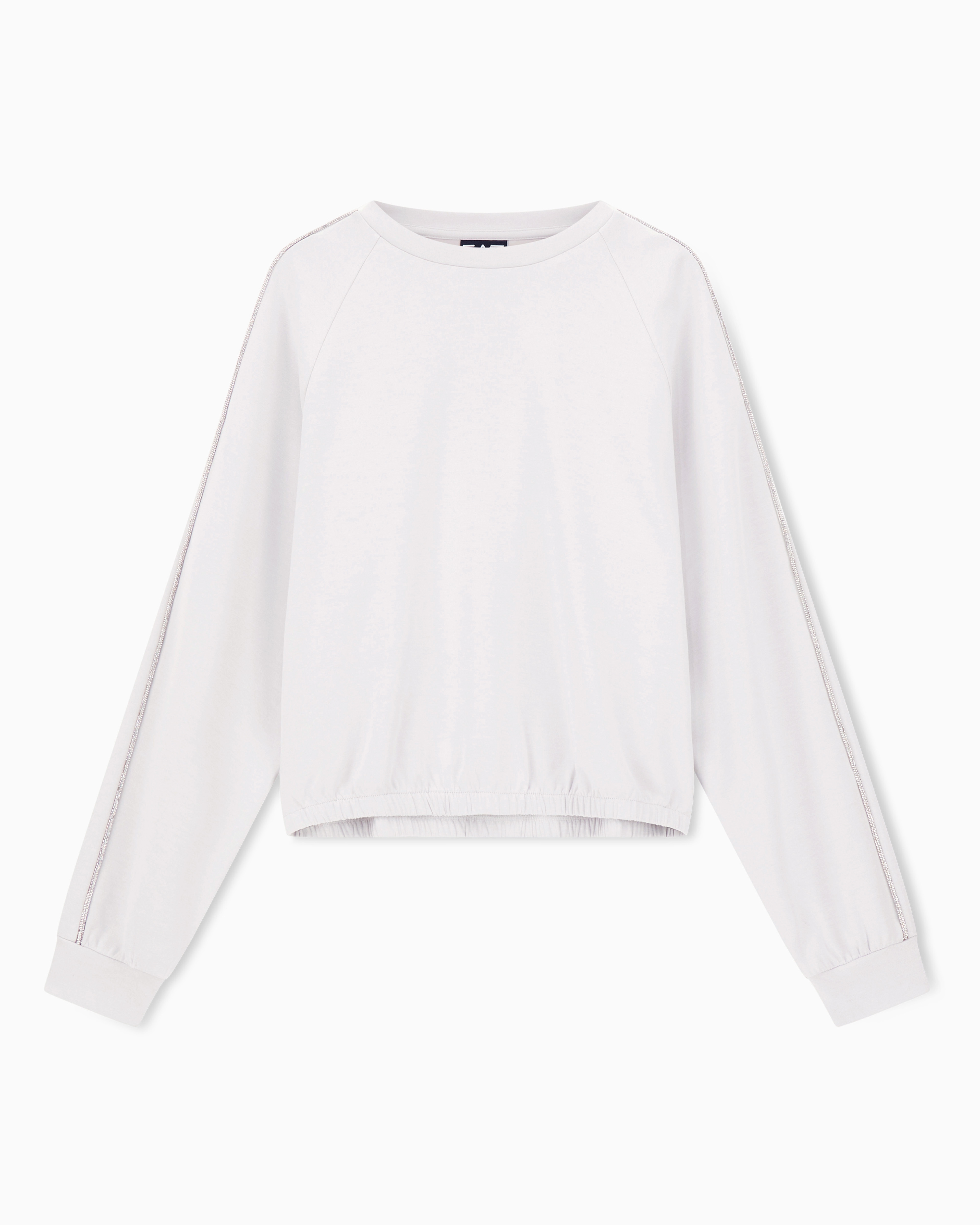 Ea7 Sweat-shirt Ras-du-cou Precious En Interlock De Modal Stretch
