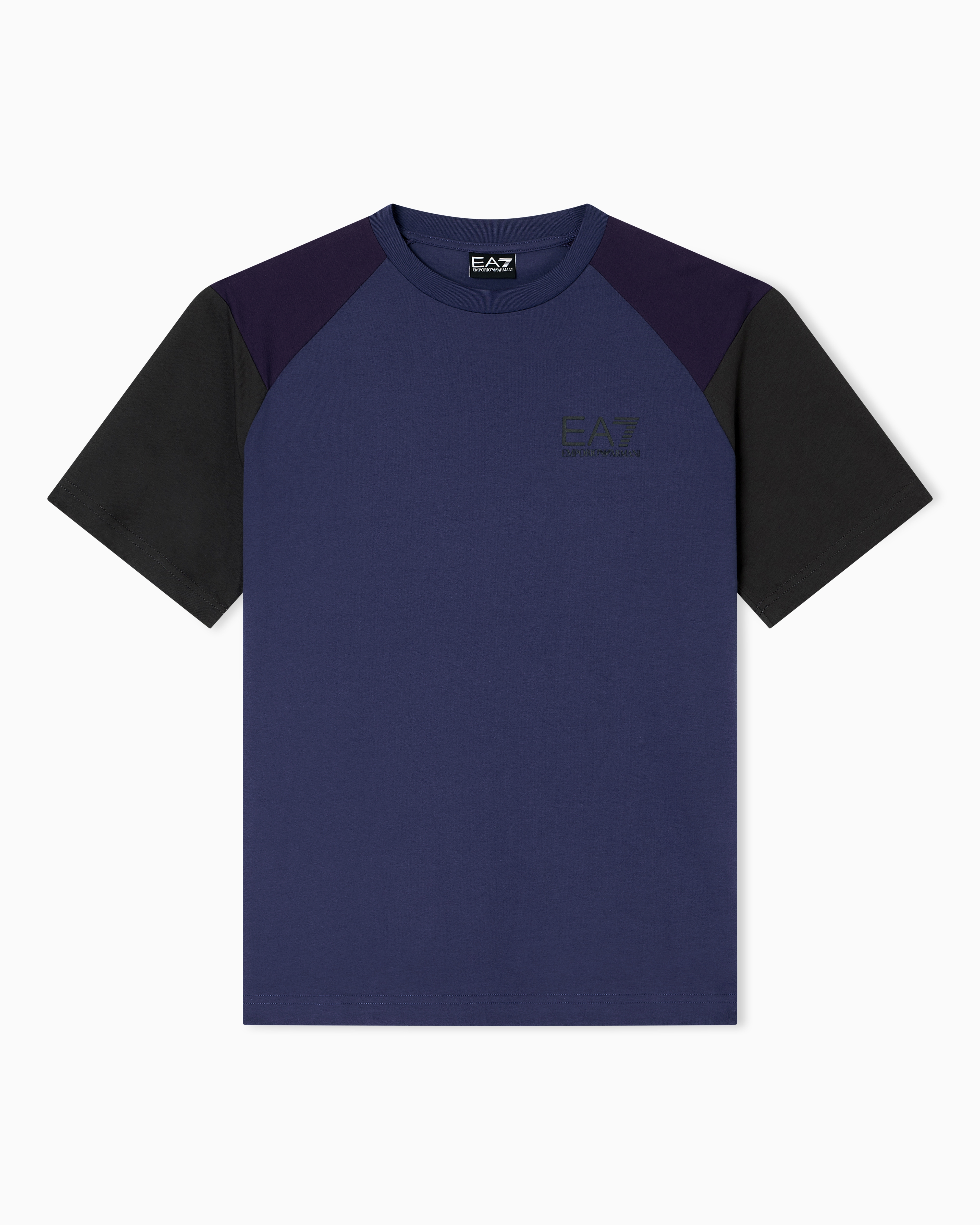 【エンポリオ アルマーニ EA7】Athletic Colour Block Athletic Colour Block Sweatshirt mit Rundhalsausschnitt aus
