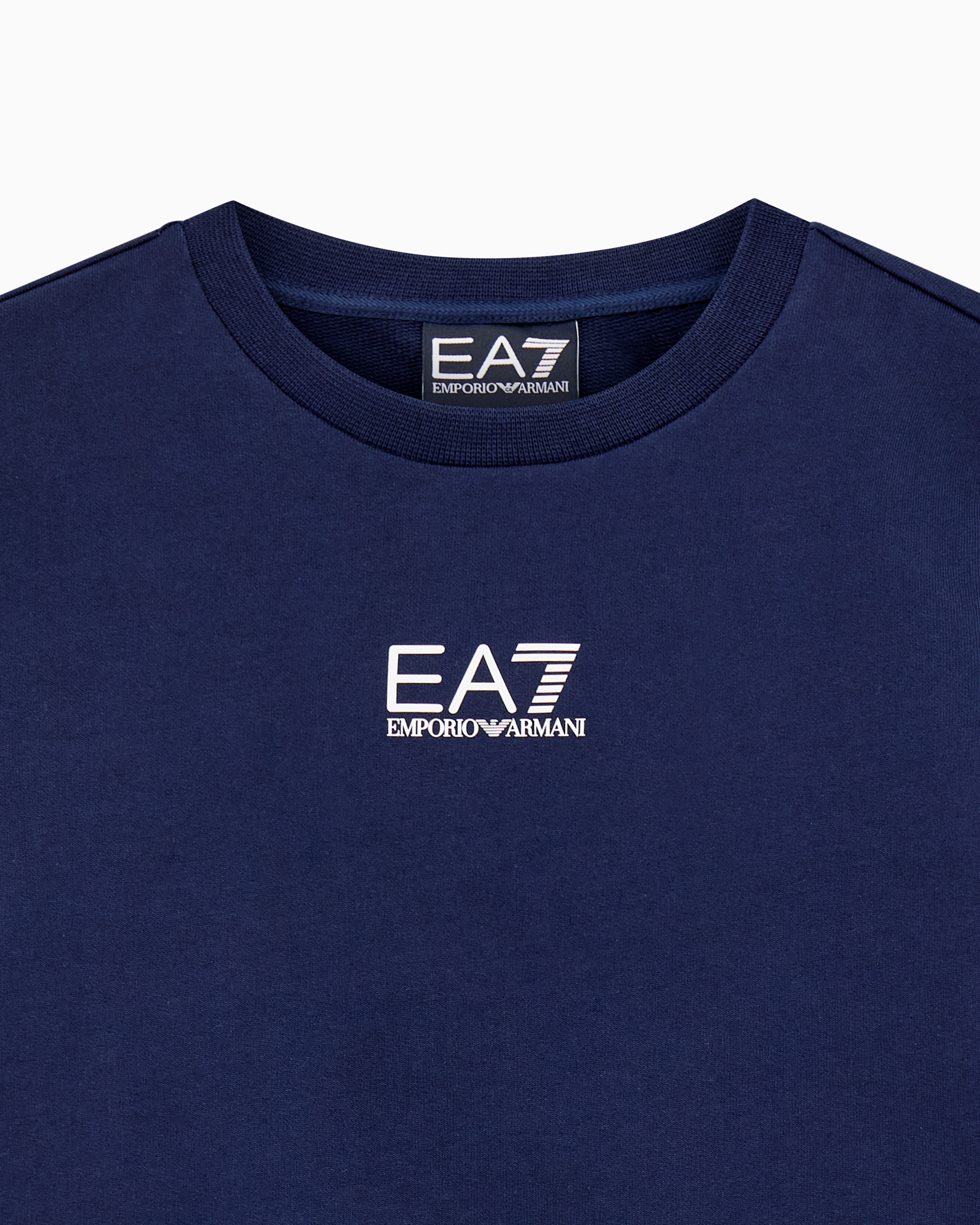 Core Identity Boy cotton crew-neck sweatshirt | EA7