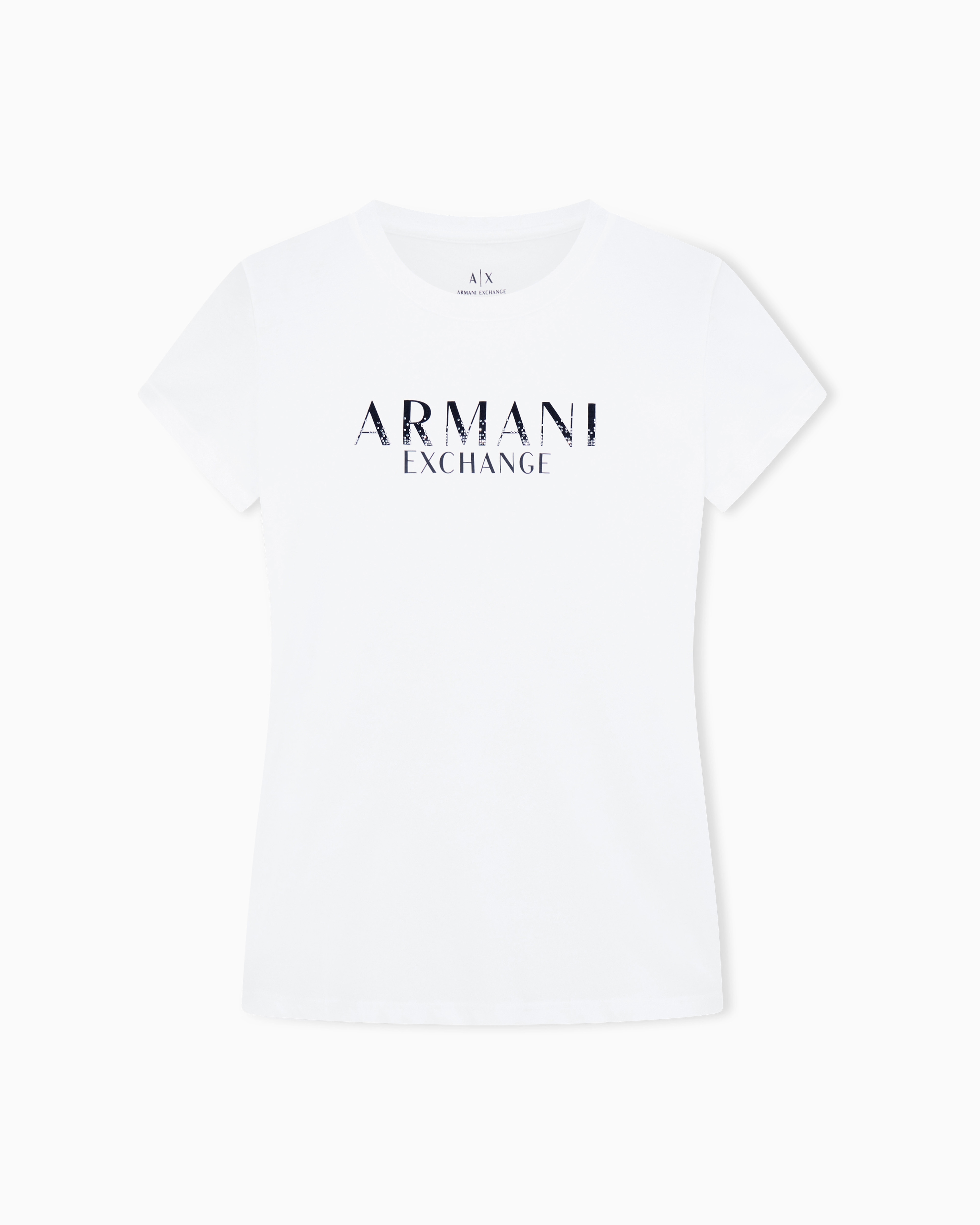Armani Exchange Slim Fit T-shirts In White