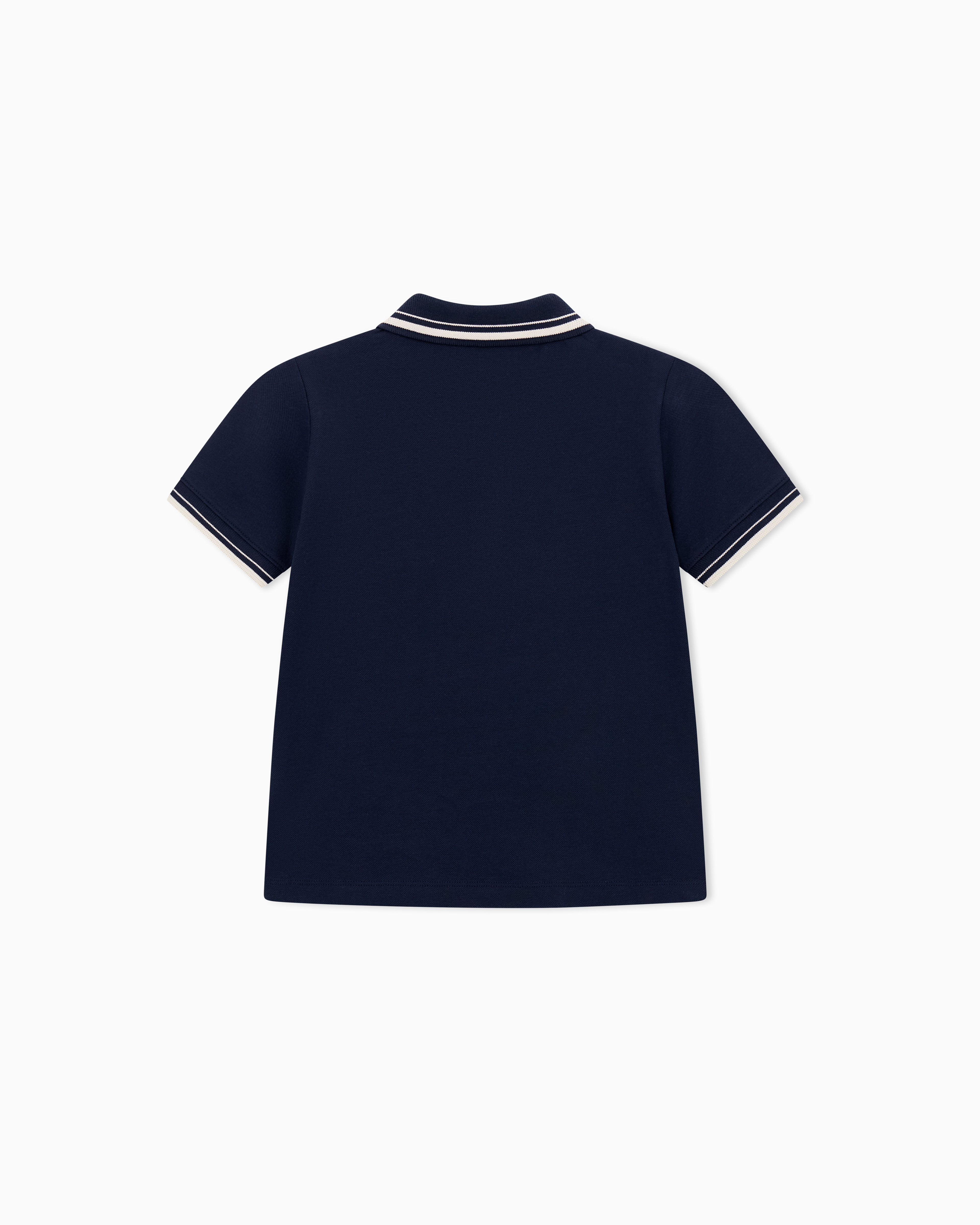 Emporio Armani Piqué Jersey Polo Shirt With Piping Detail